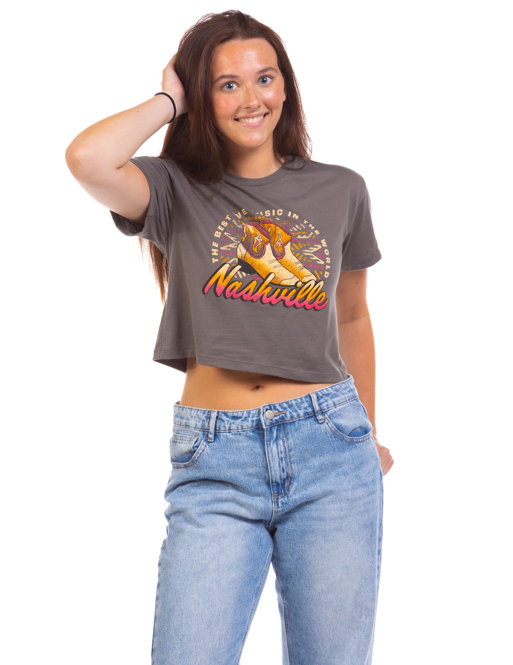 Nashville Country Rock Cropped Top