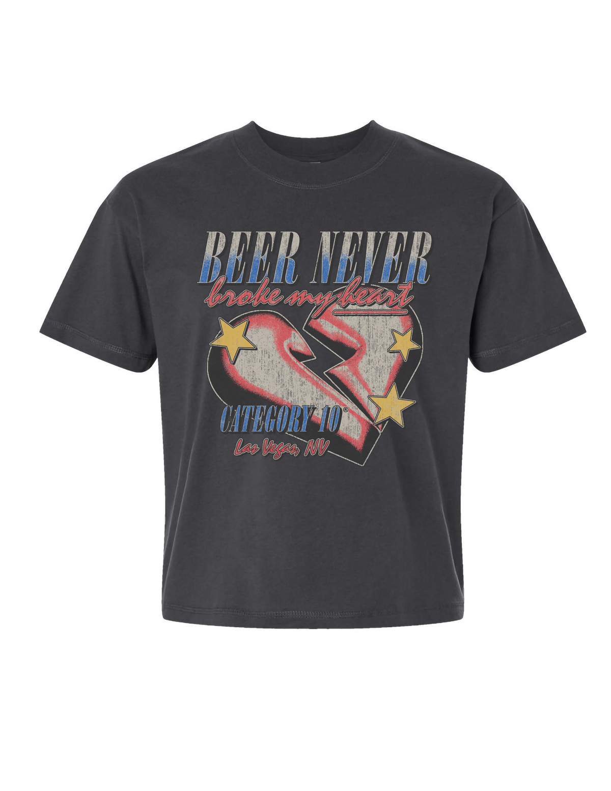 Category 10 Las Vegas Beer Never Broke My Heart T-Shirt - CREWS