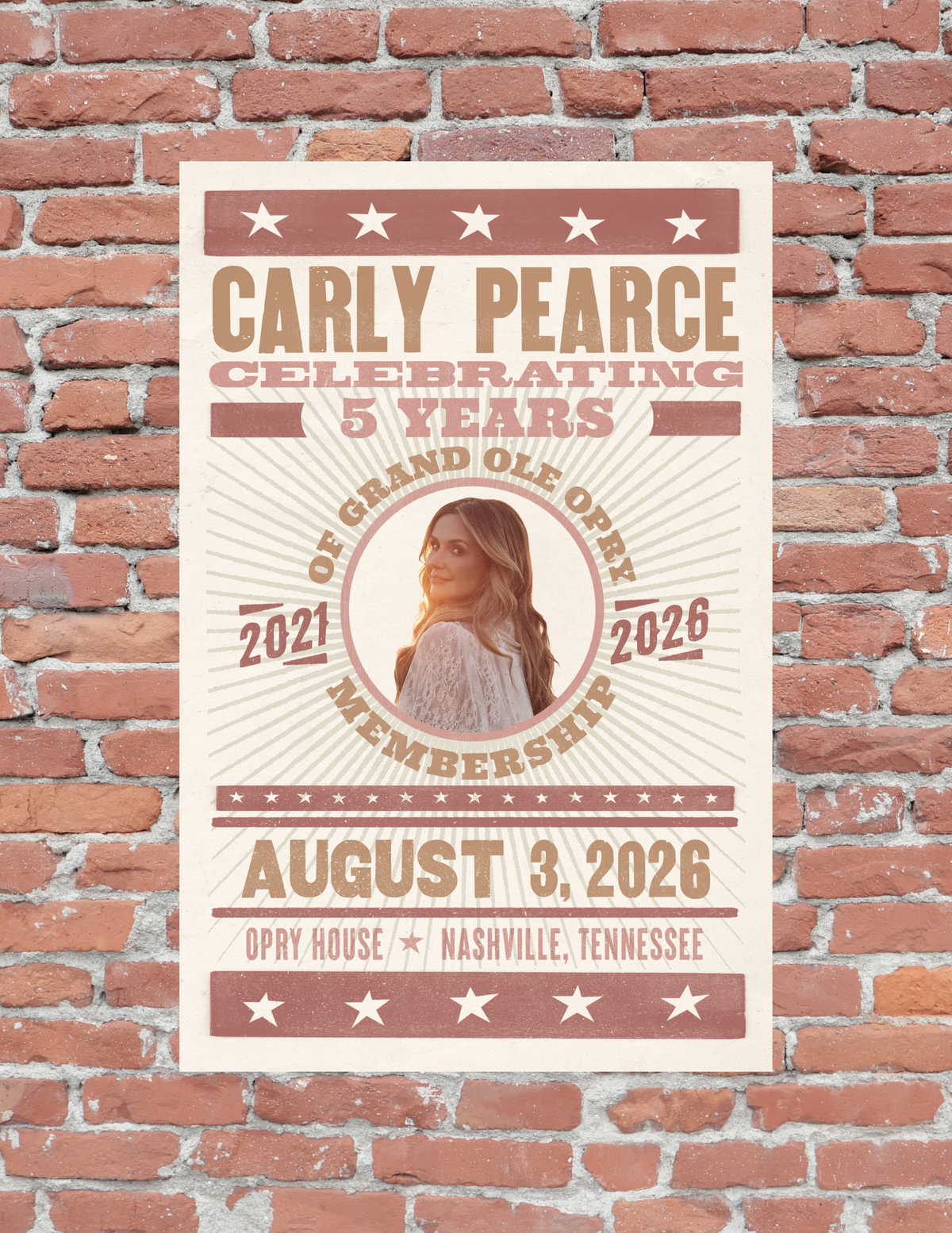 Carly Pearce 5th Anniversary Poster - POSTERS Item Subclass