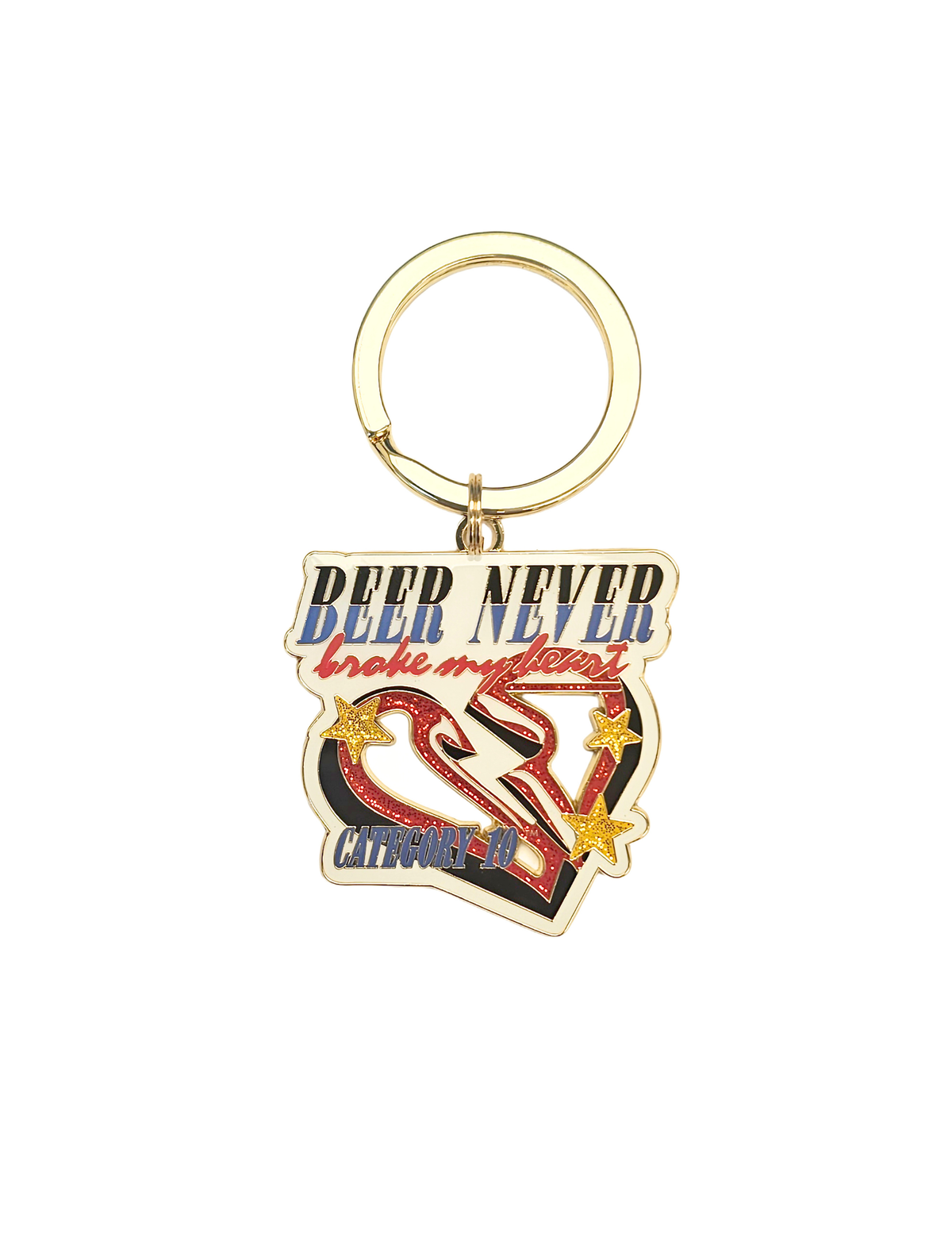 Category 10 Beer Never Broke Keychain - KEYCHAINS