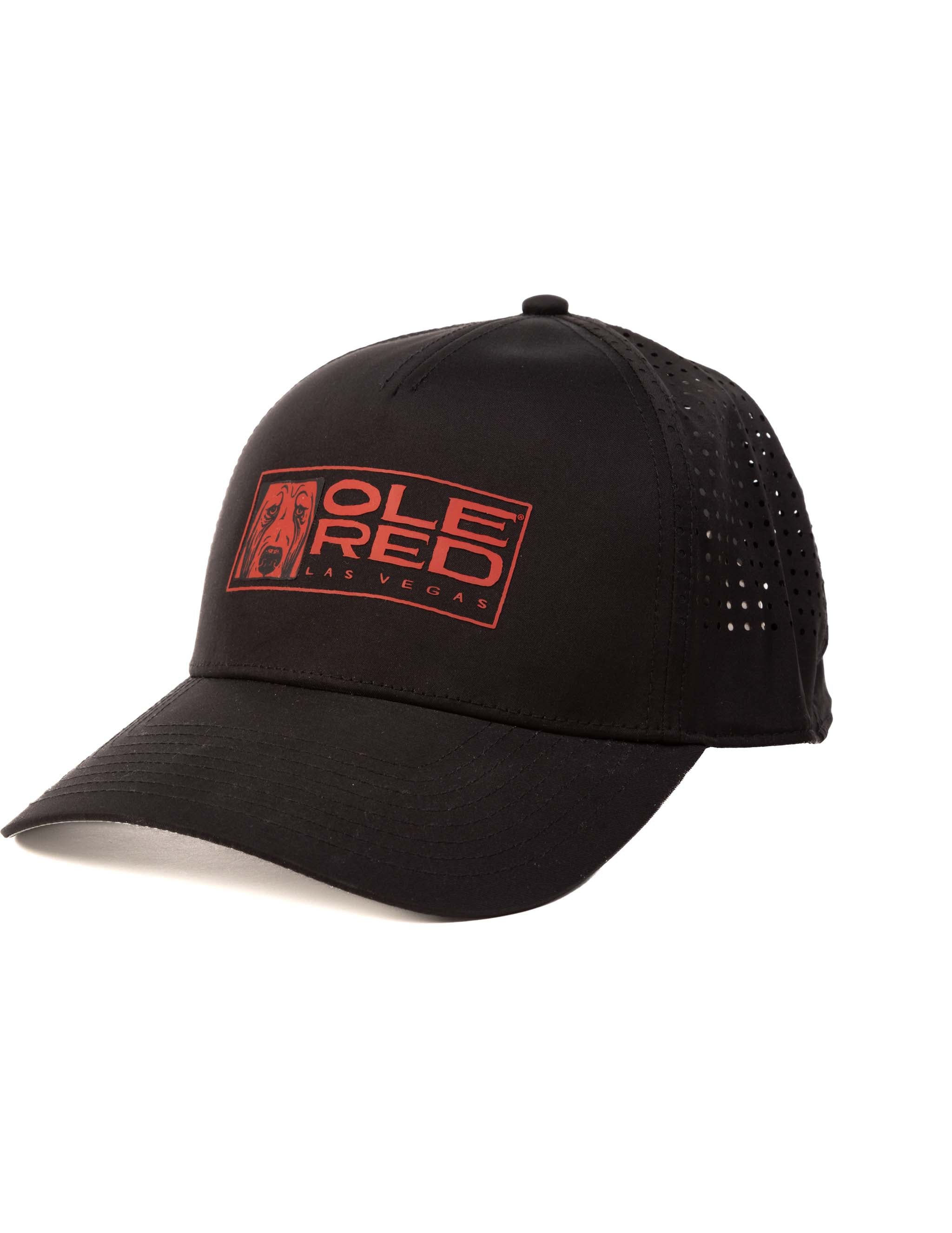 Ole Red Vegas Sport Logo Black Performance Hat