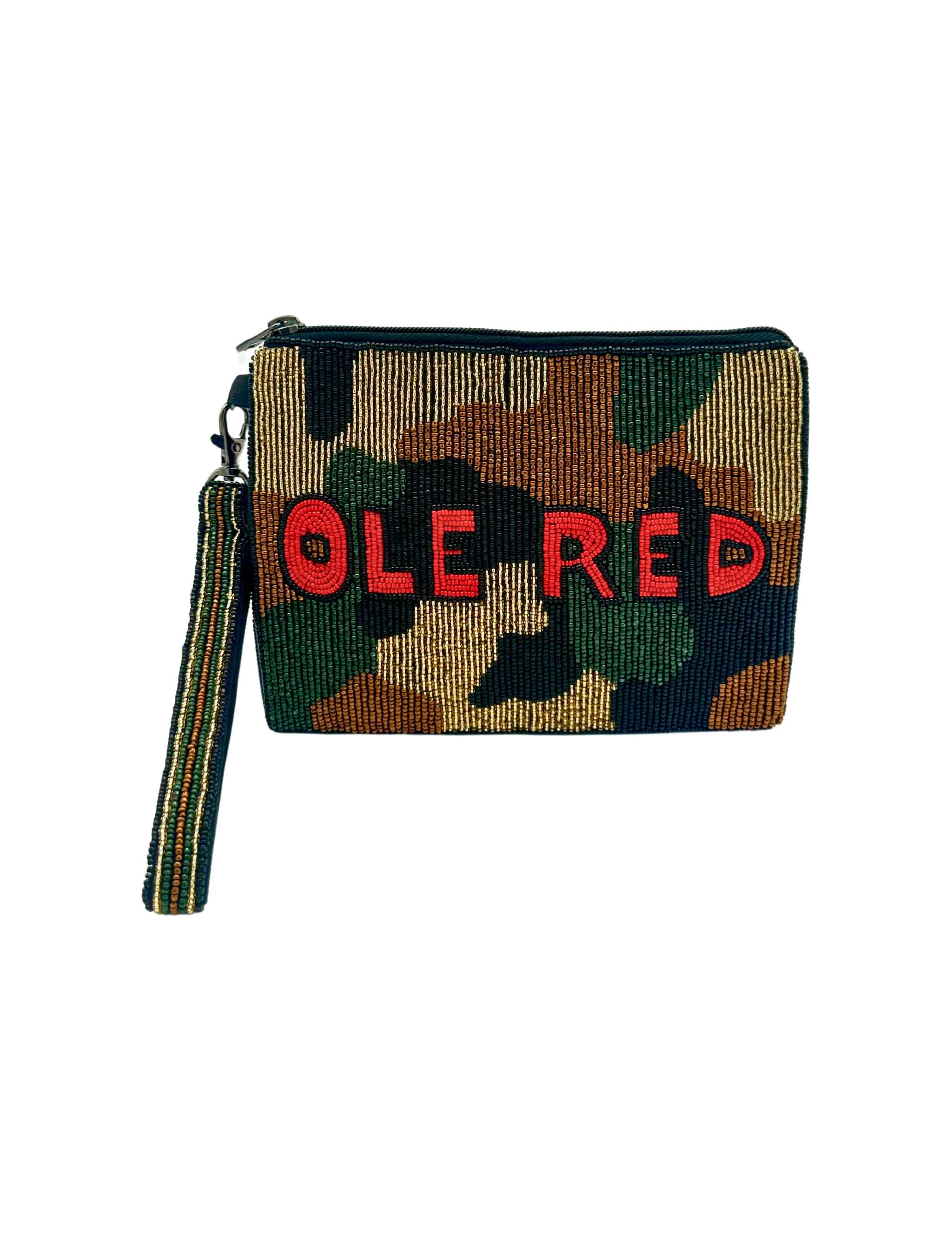 Ole Red Beer Money Beaded Pouch