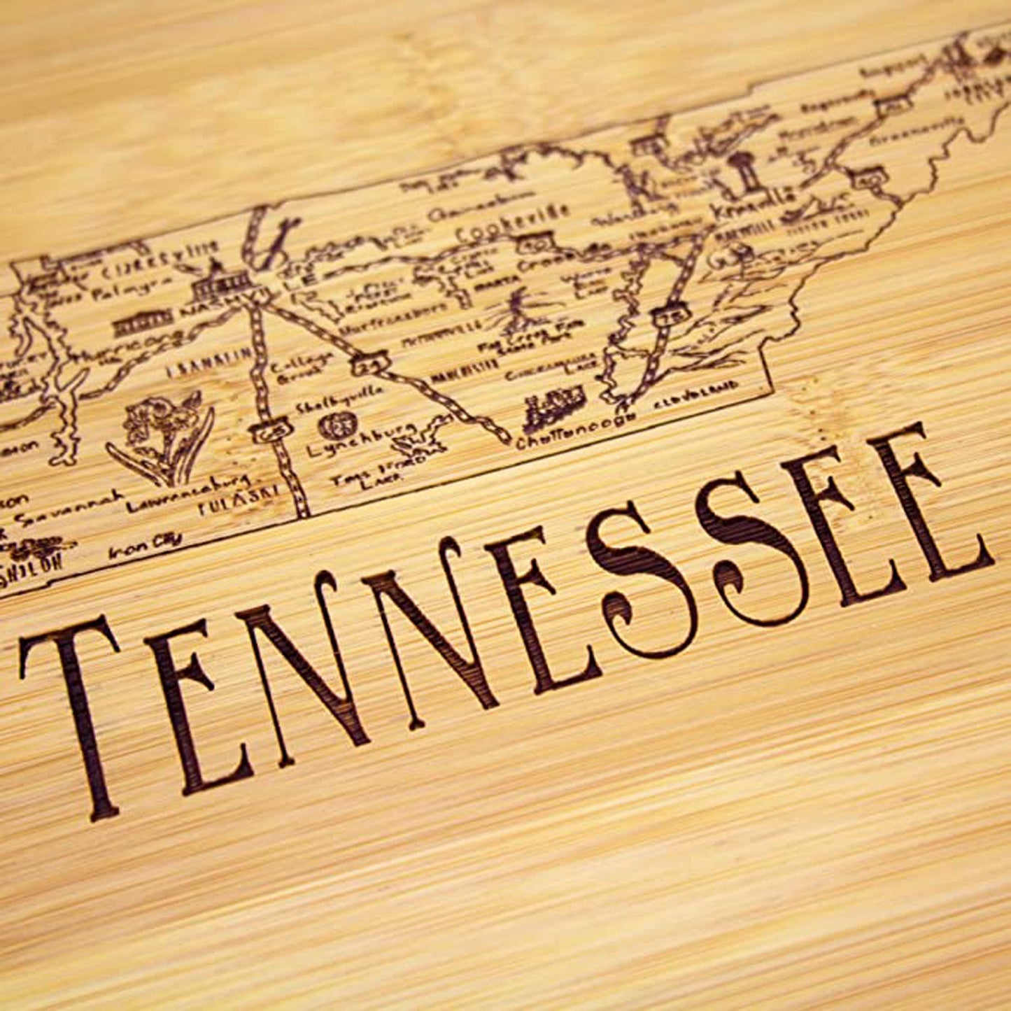 A Slice of Life Tennessee Serving and Cutting Board - KITCHEN