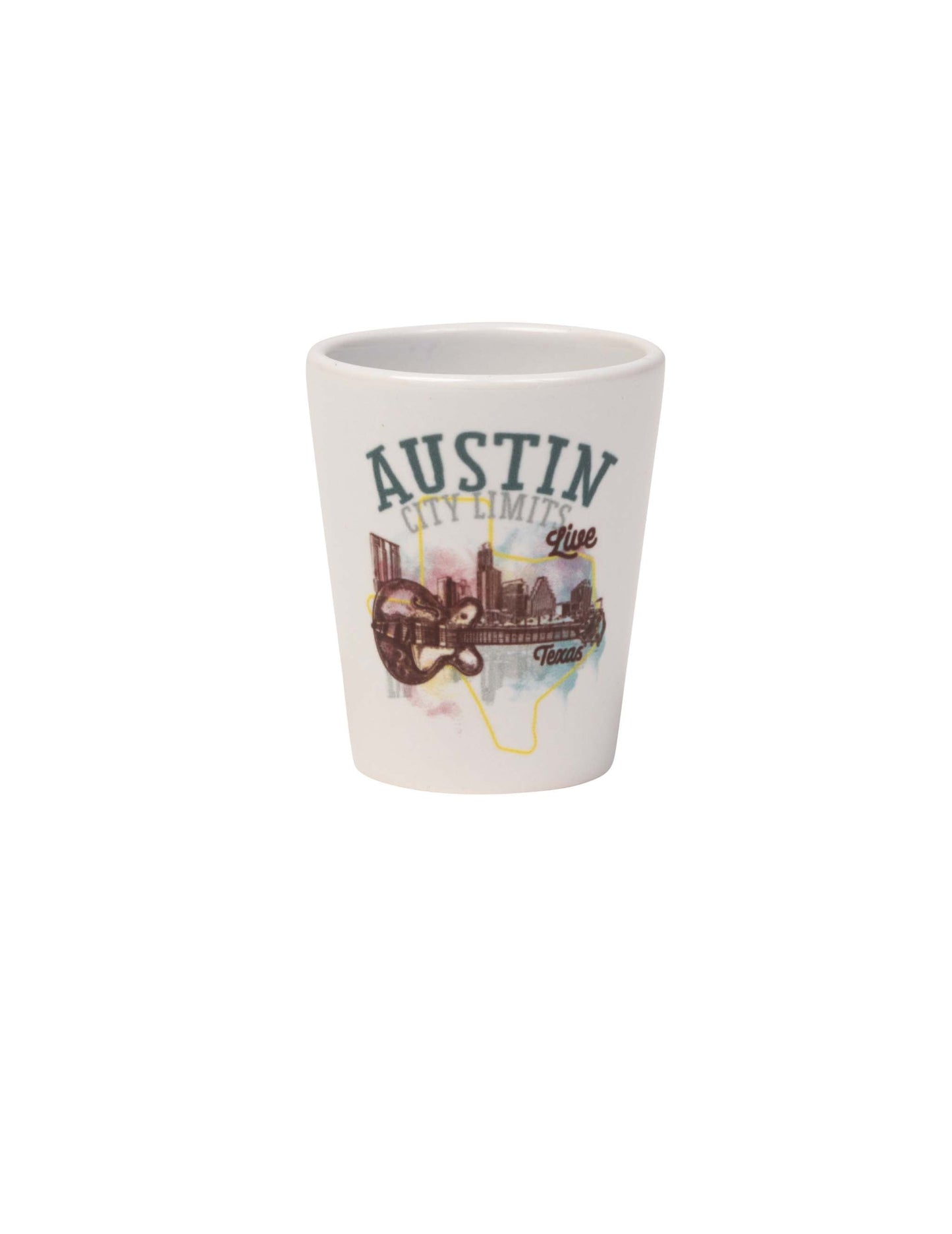 ACL Live Austin Skyline Watercolor Shot Glass - DRINKWARE
