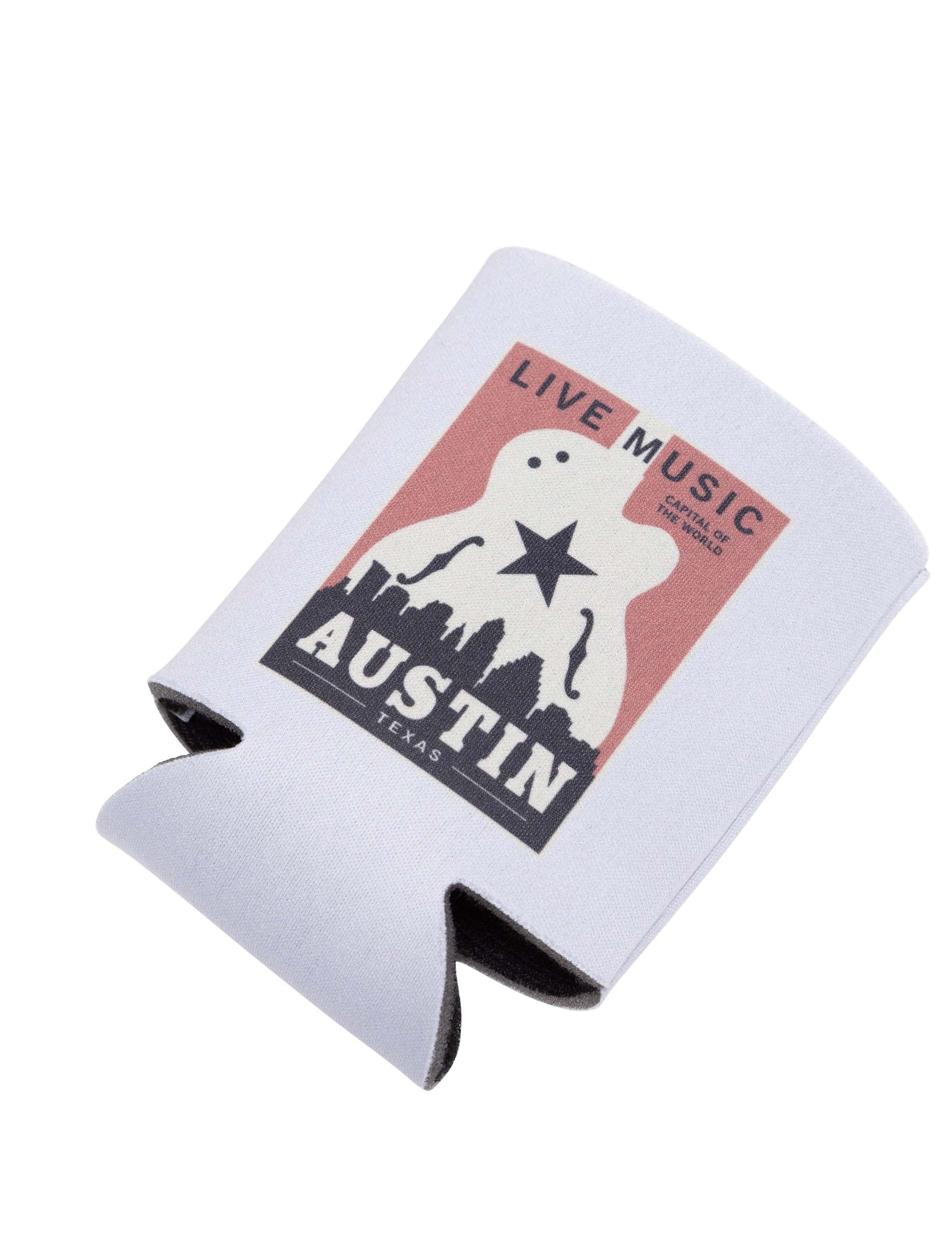 Austin Guitar Poster Koozie - DRINKWARE