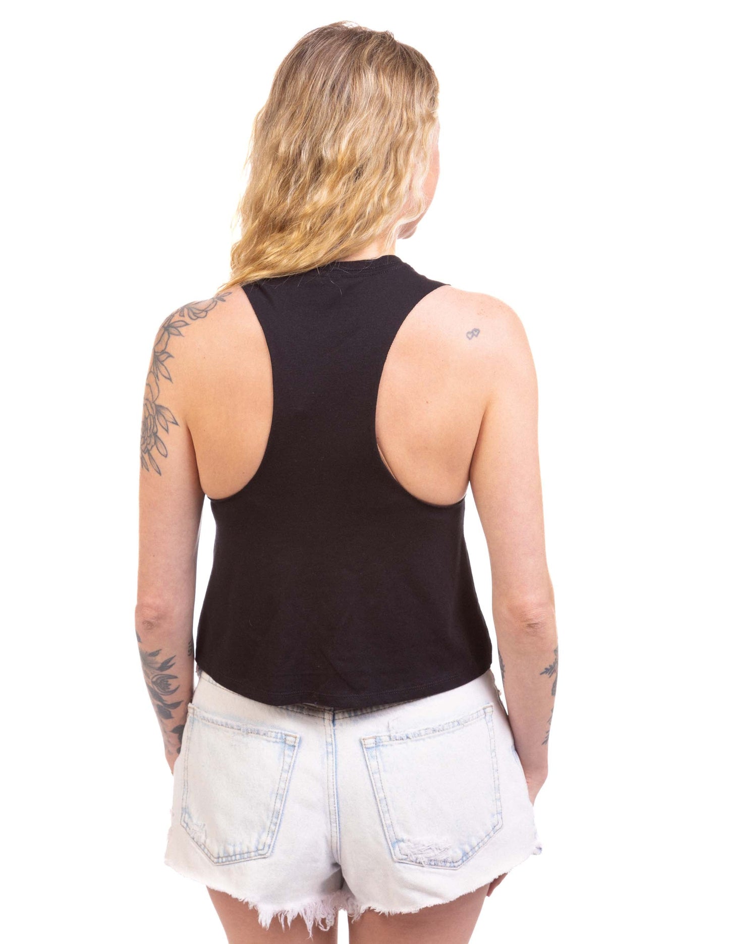 Austin Texas State Outline Cropped Tank - TANKS