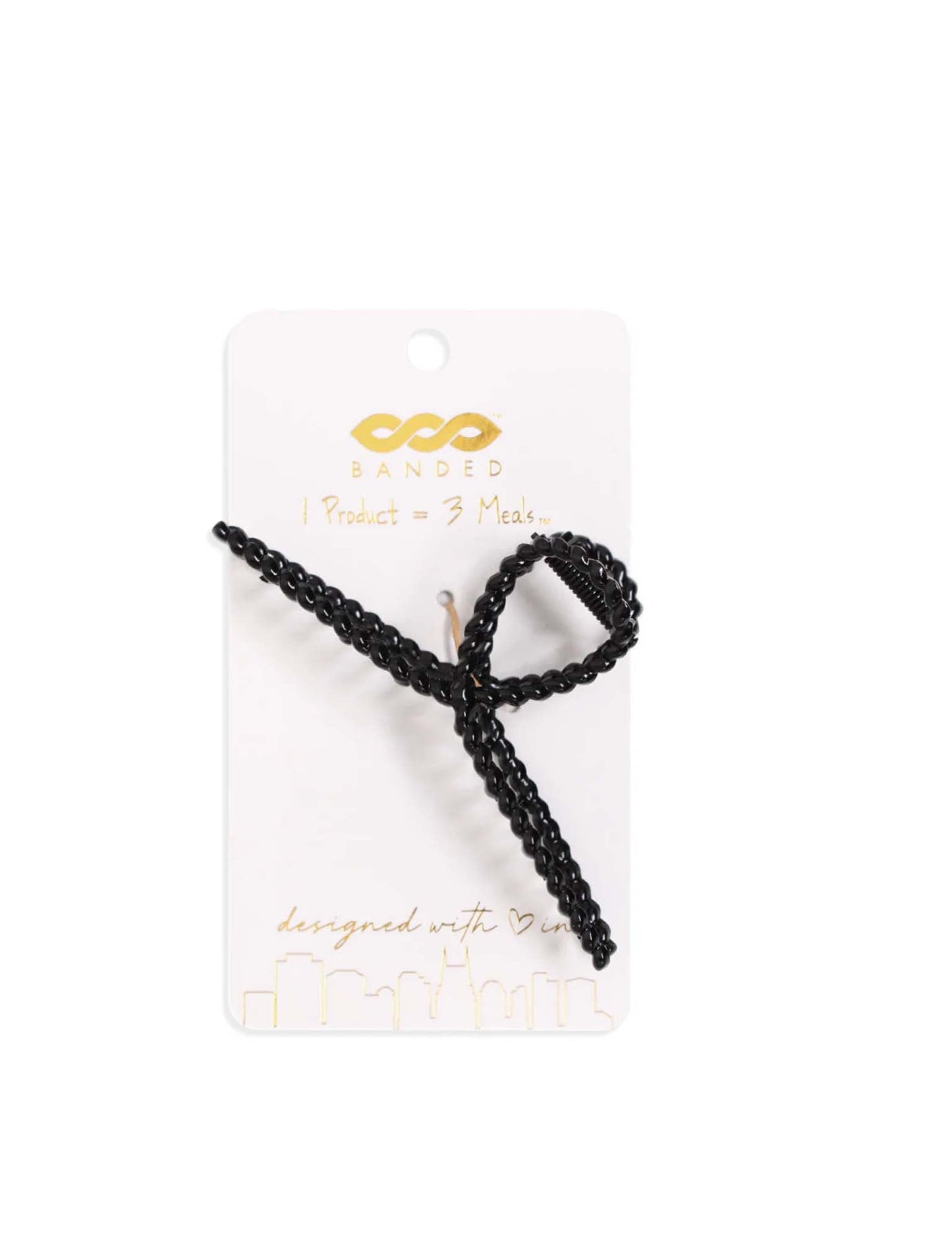 Black Lasso Claw Clip - HEAD ACCESSORIES