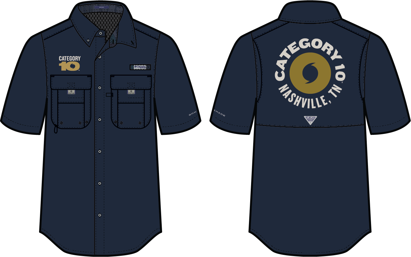 Category 10 Columbia Bahama Button Down Shirt - S/S