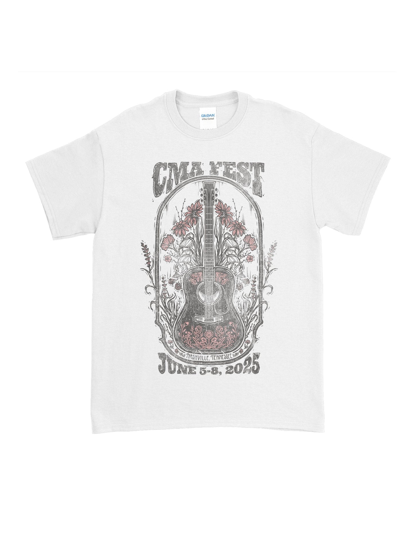 CMA Fest Folk Guitar T-Shirt - CREWS