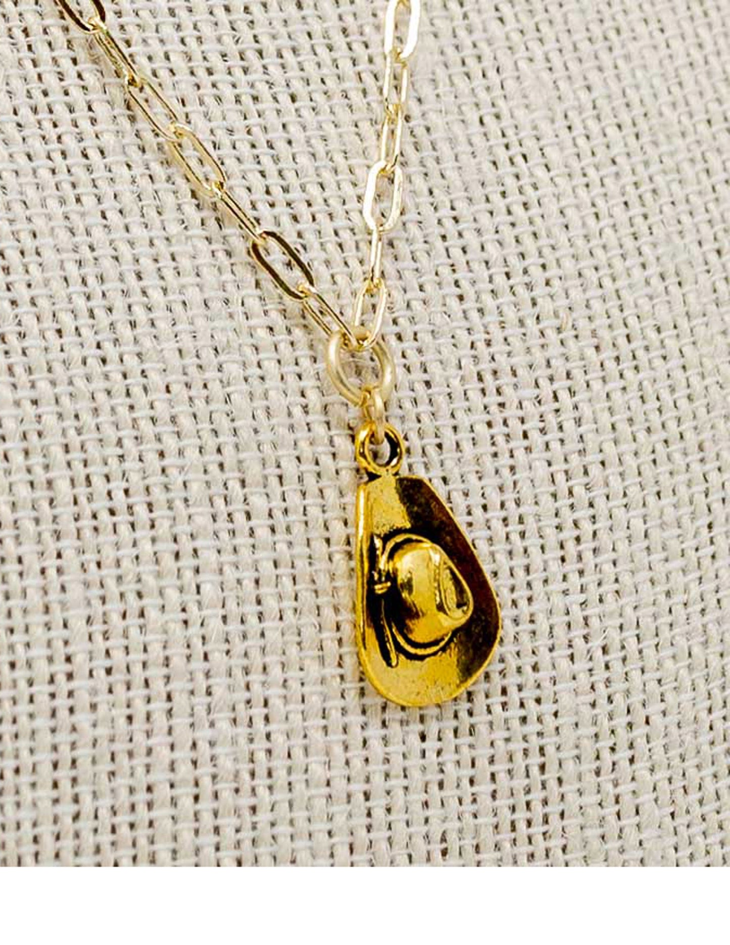 Cowboy Hat Necklace - JEWELRY