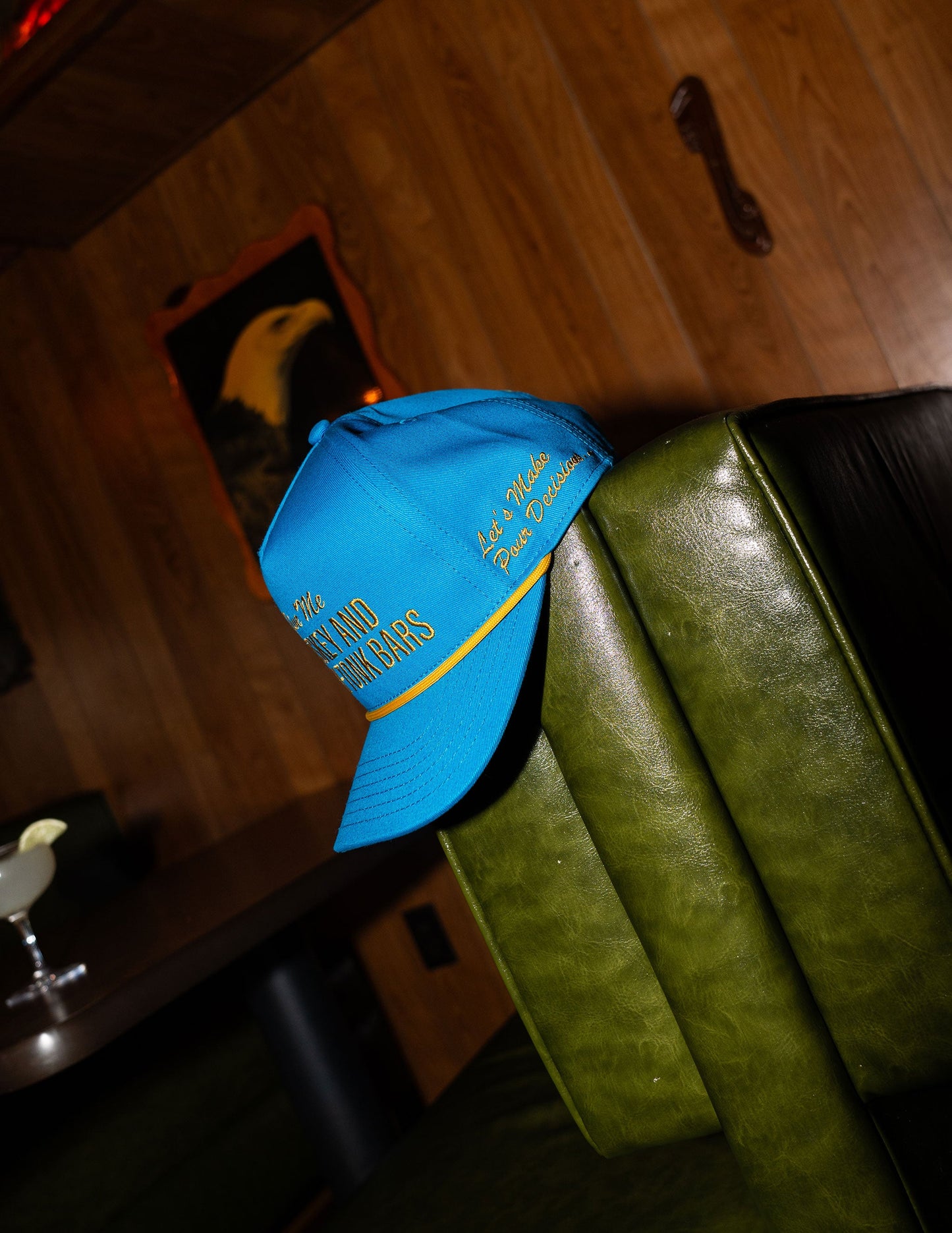 Cowboys + Cocktails Give Me Whiskey Hat - BASEBALL