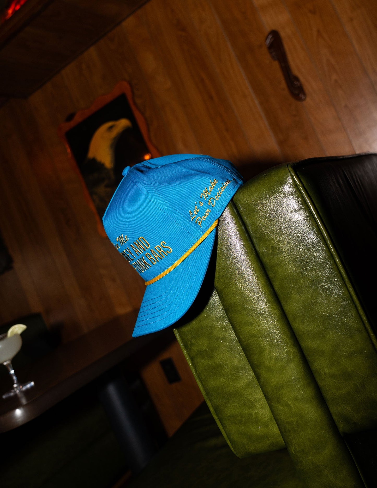 Cowboys + Cocktails Give Me Whiskey Hat - BASEBALL