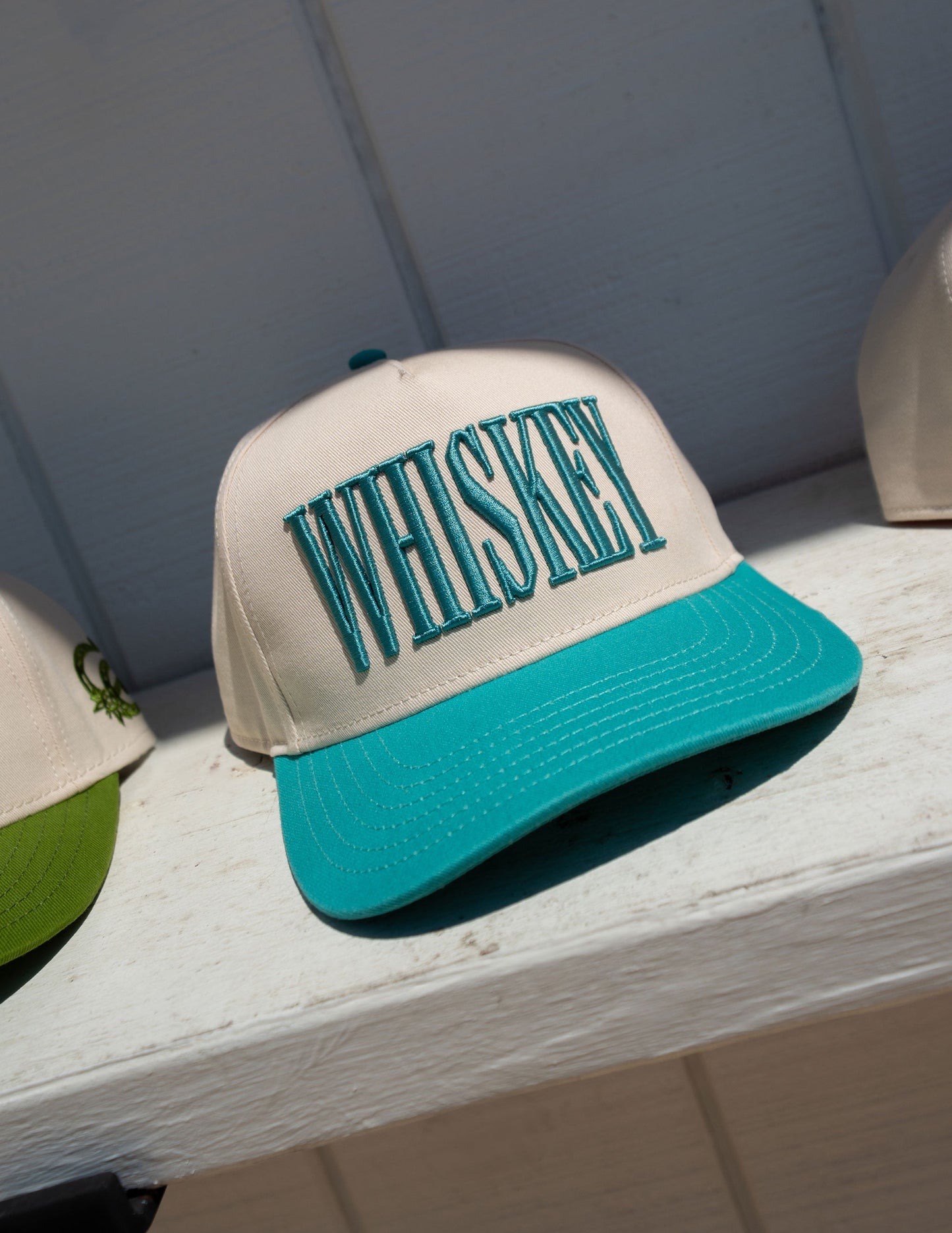 Cowboys + Cocktails Top Shelf Whiskey Trucker Hat - BASEBALL