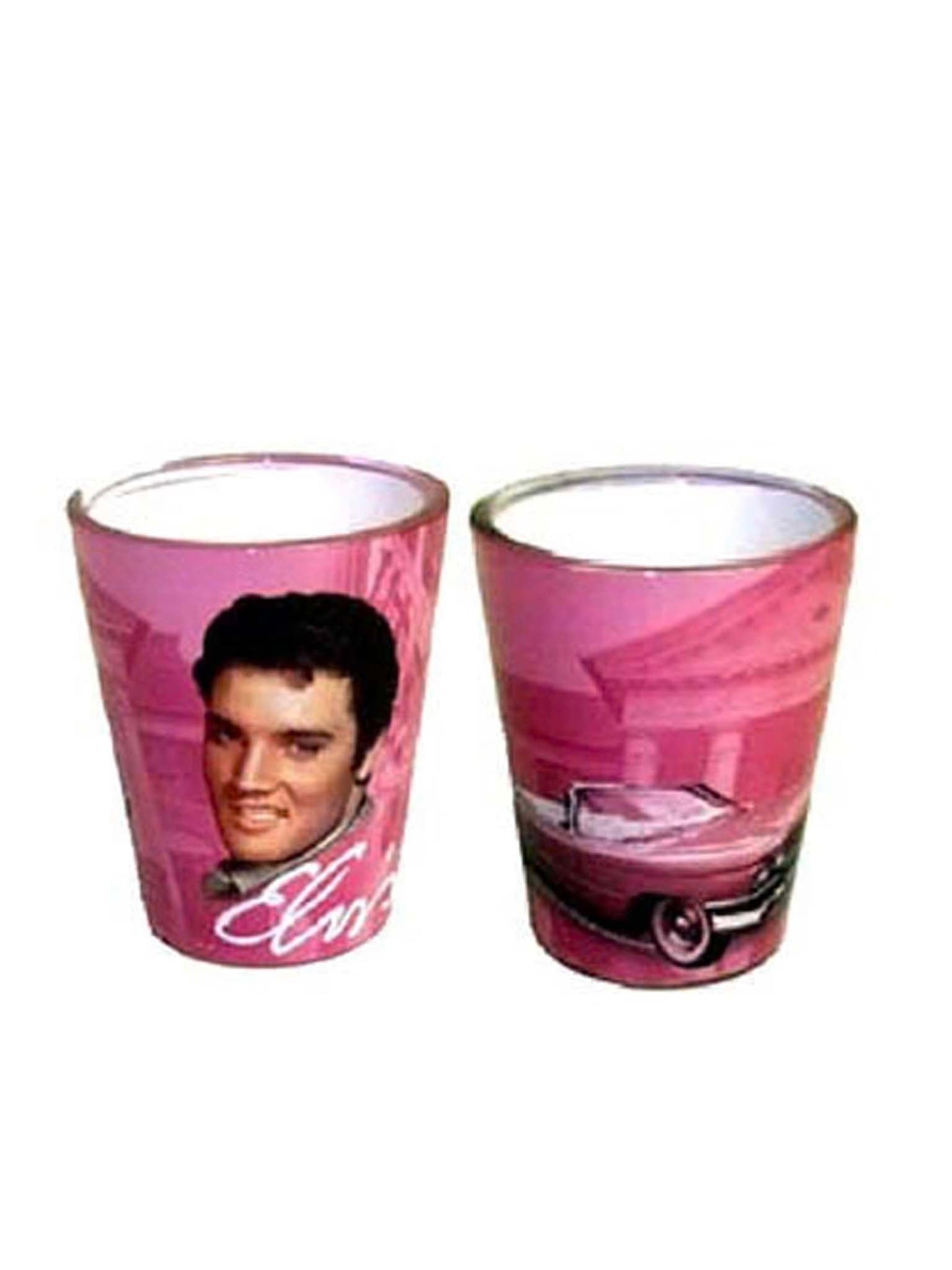Elvis Guitar Car Shot - DRINKWARE
