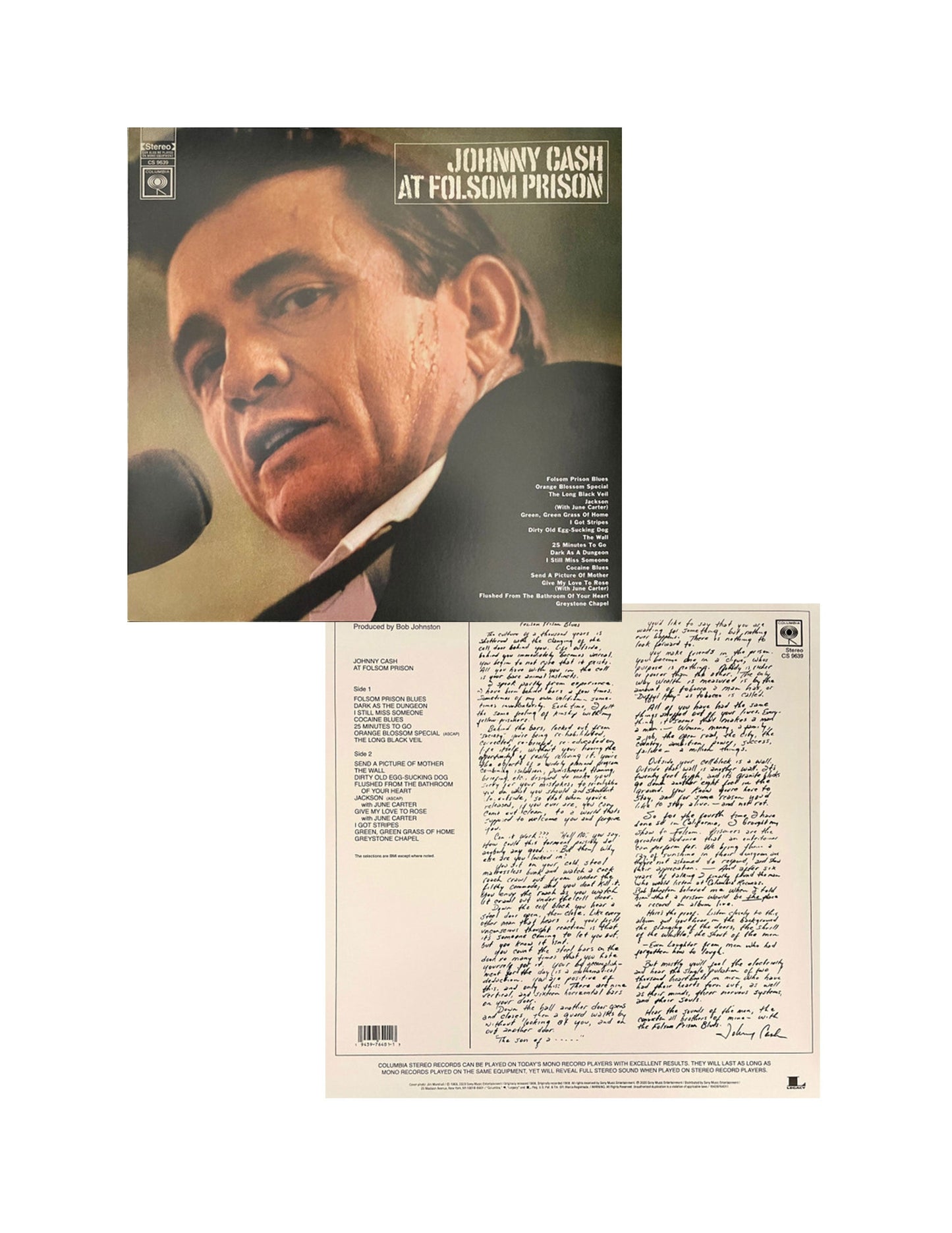 Jonny Cash: A Folsom Prison LP - LPS