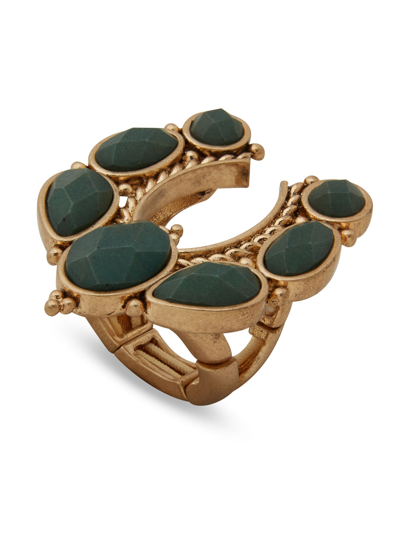 Lainey Wilson Horseshoe Stone Ring Gold - JEWELRY
