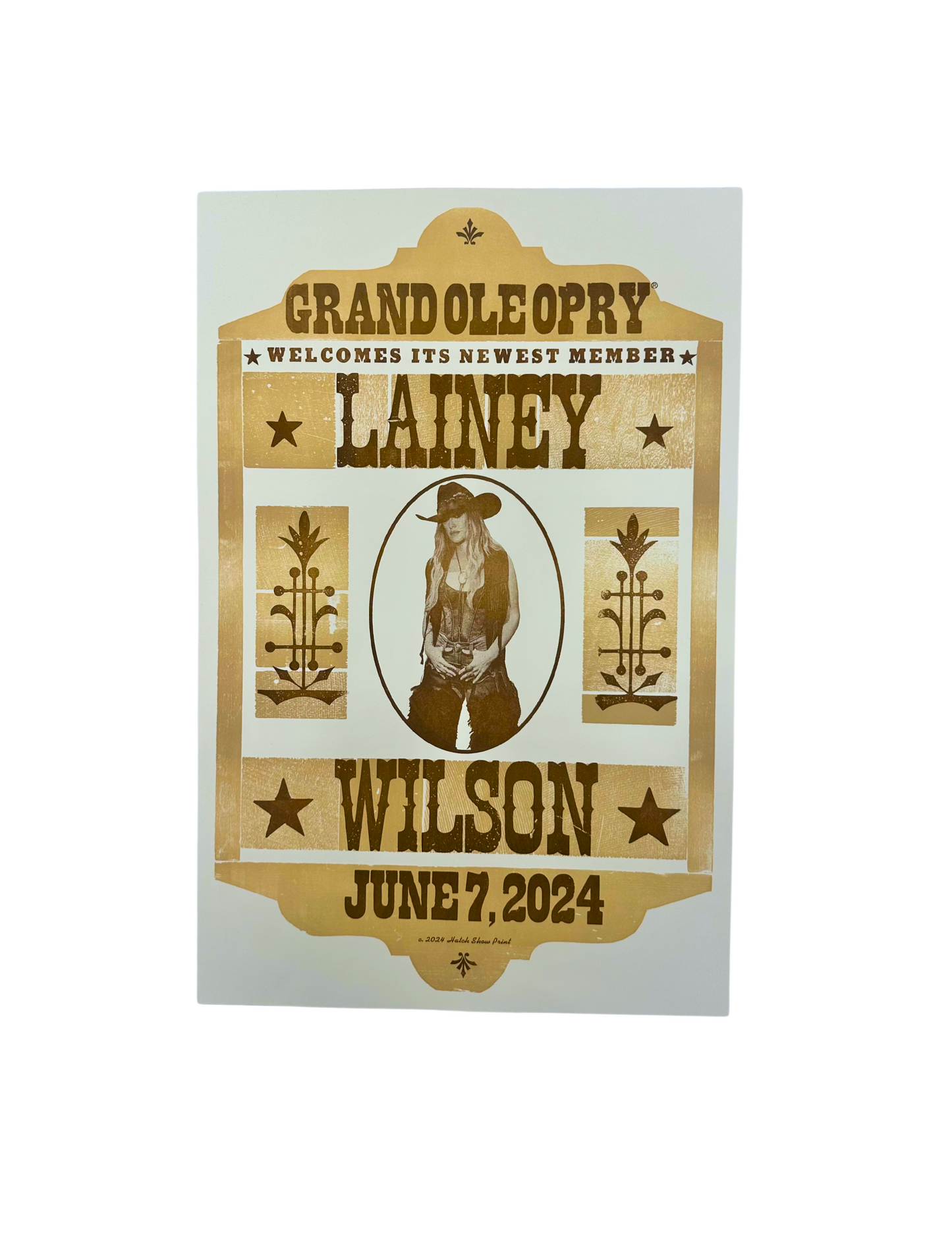 Lainey Wilson Official Opry Induction Hatch Show Print - POSTERS