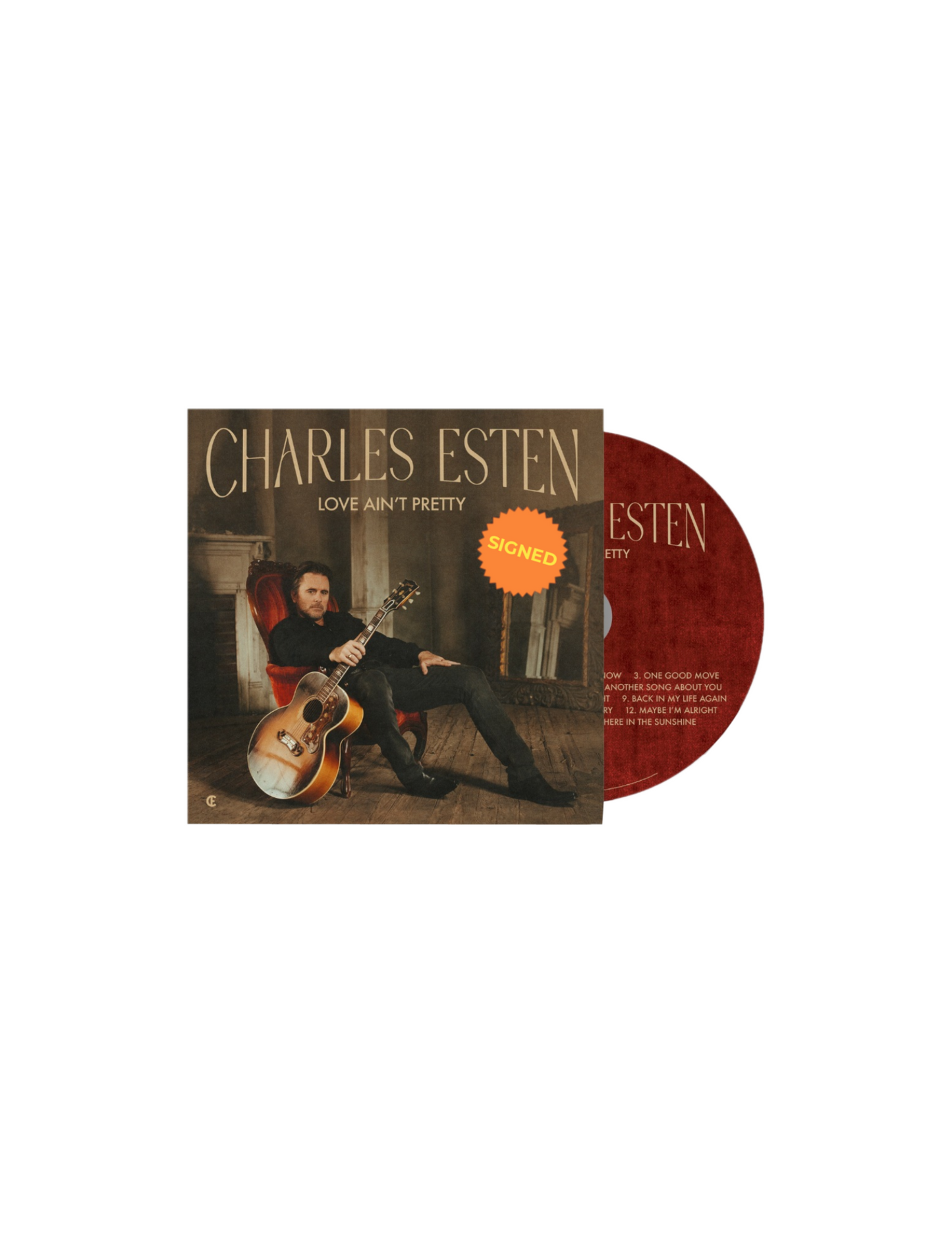 Love Ain’t Pretty Charles Esten Autographed (CD) - A-V