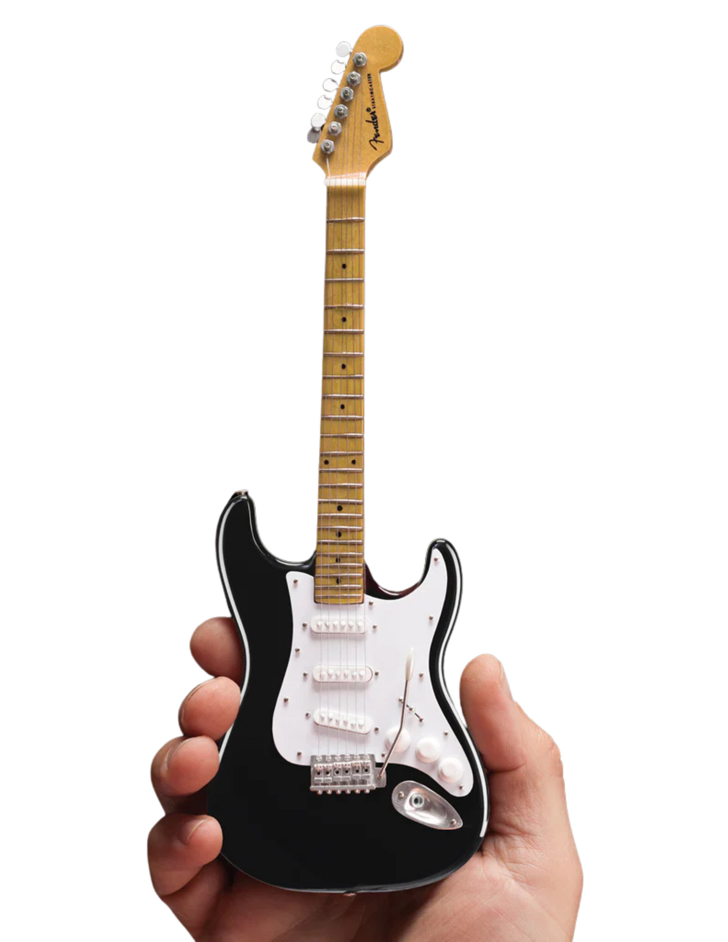 Miniature Fender™ Strat™ ’Stratocaster’ Classic Black Model Guitar - SOUVENIRS