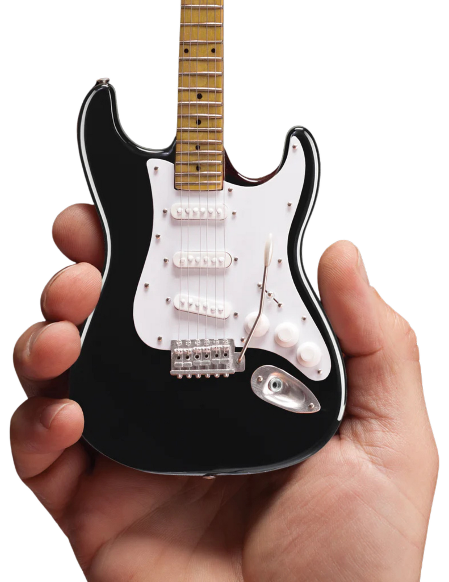 Miniature Fender™ Strat™ ’Stratocaster’ Classic Black Model Guitar - SOUVENIRS
