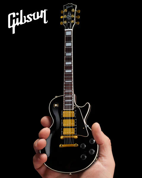 Miniature Gibson Les Paul Custom Ebony Model Guitar - SOUVENIRS