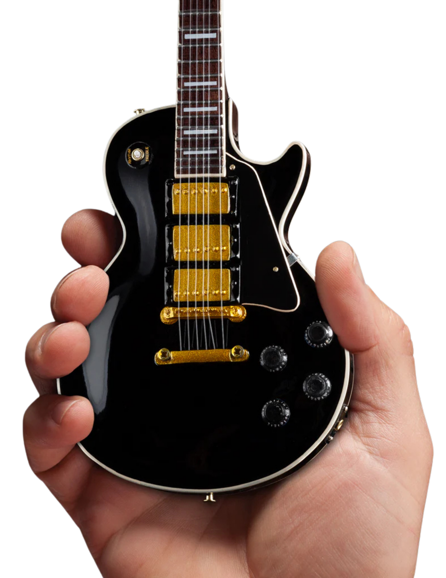 Miniature Gibson Les Paul Custom Ebony Model Guitar - SOUVENIRS