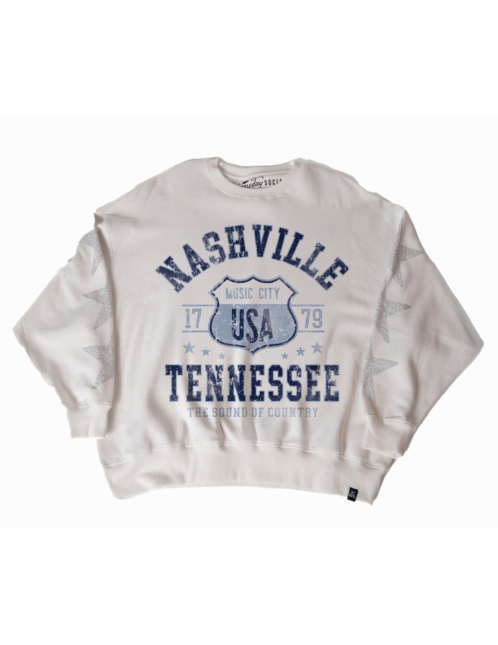 Nashville Music City Star Fleece Crew - CREW SWEATSHIRTS
