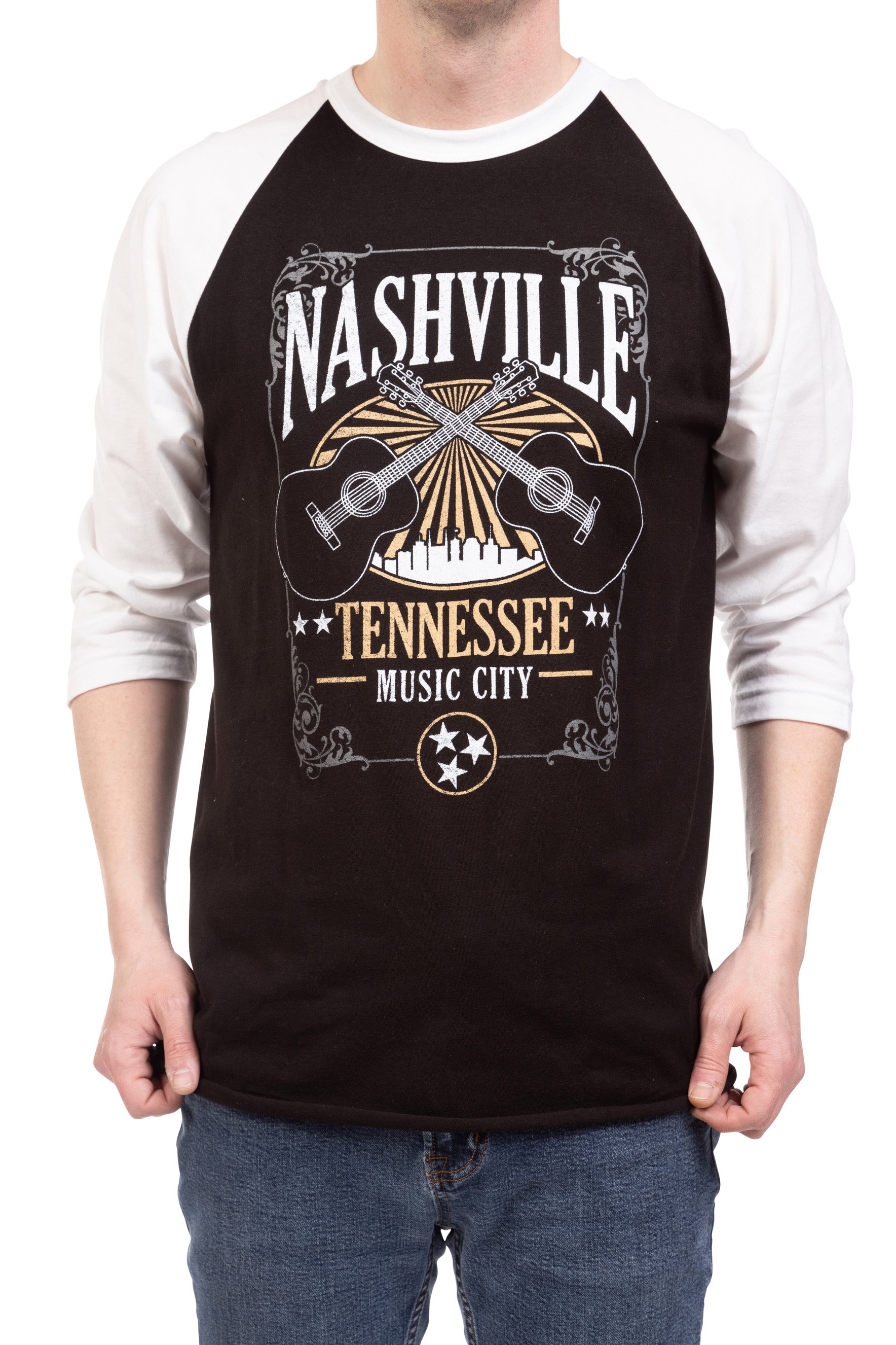 Nashville Skyline Raglan - SM - L/S