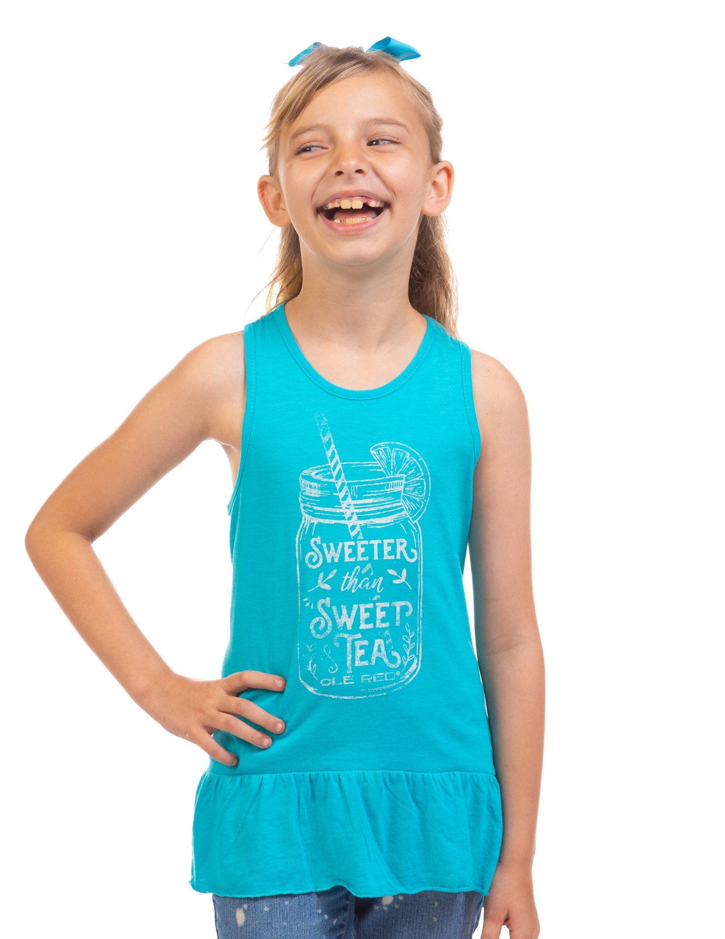Old Red Sweet Tea Youth Tank - KIDS APPAREL