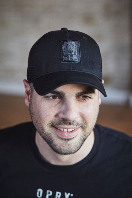 Ole Red Black Tonal Mesh Dog Cap - HATS