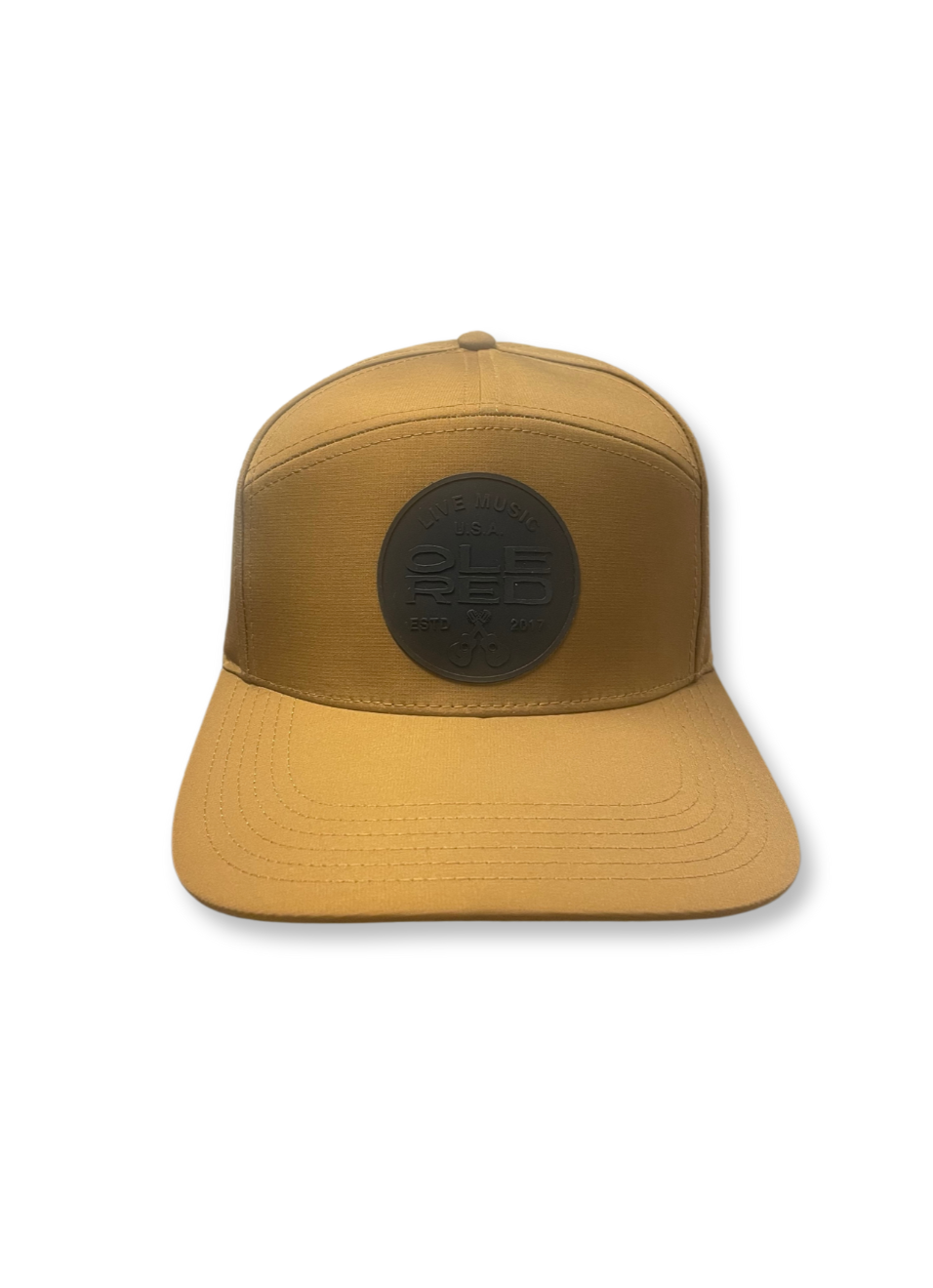 Ole Red Crossed Guitar Silicone Patch Hat - HATS