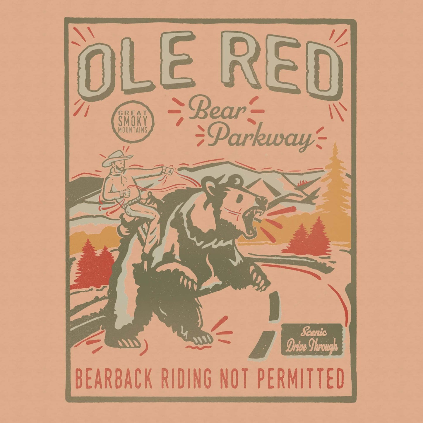 Ole Red Gatlinburg Bear Parkway T-Shirt - S/S