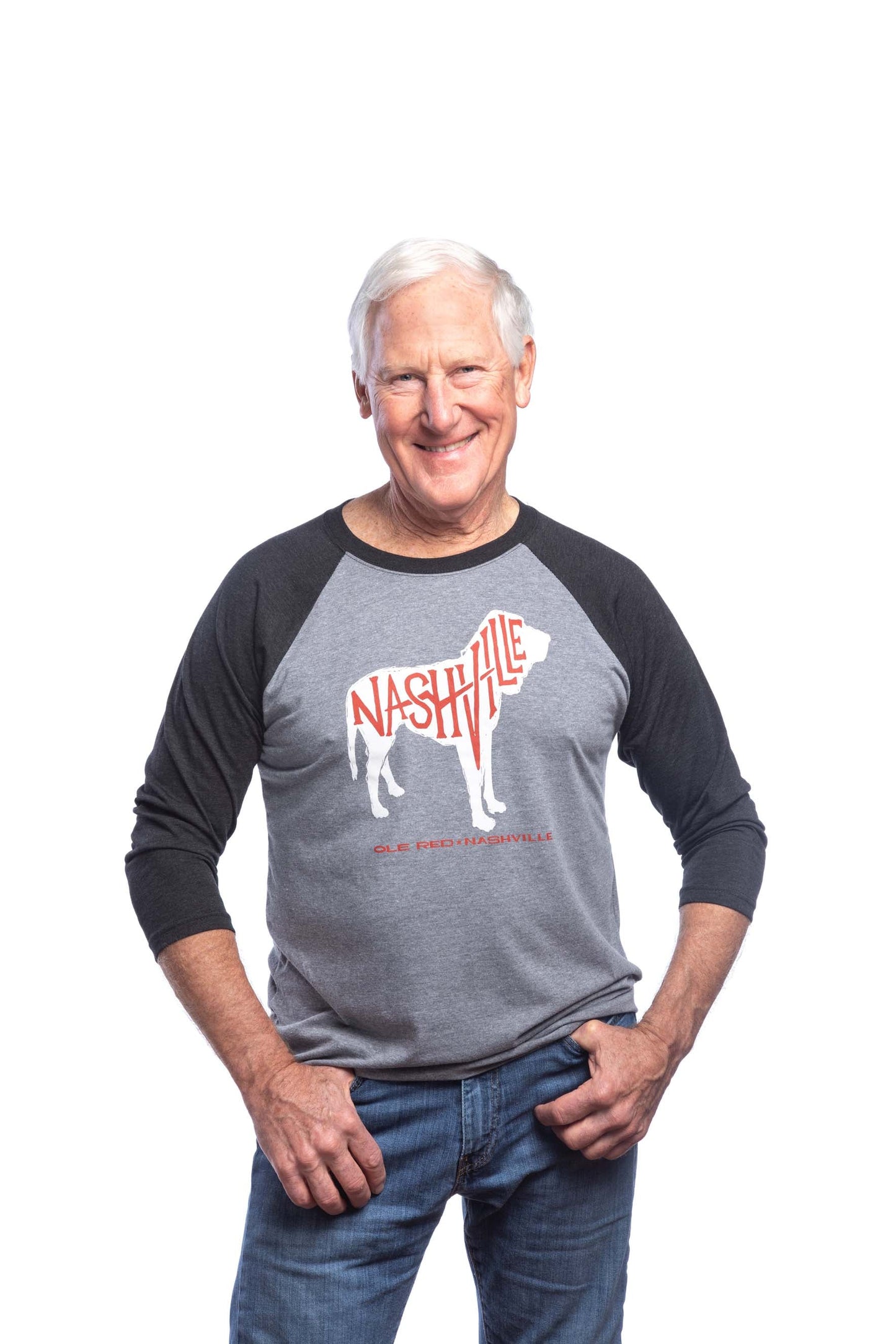 Ole Red Nashville Dog Raglan - L/S
