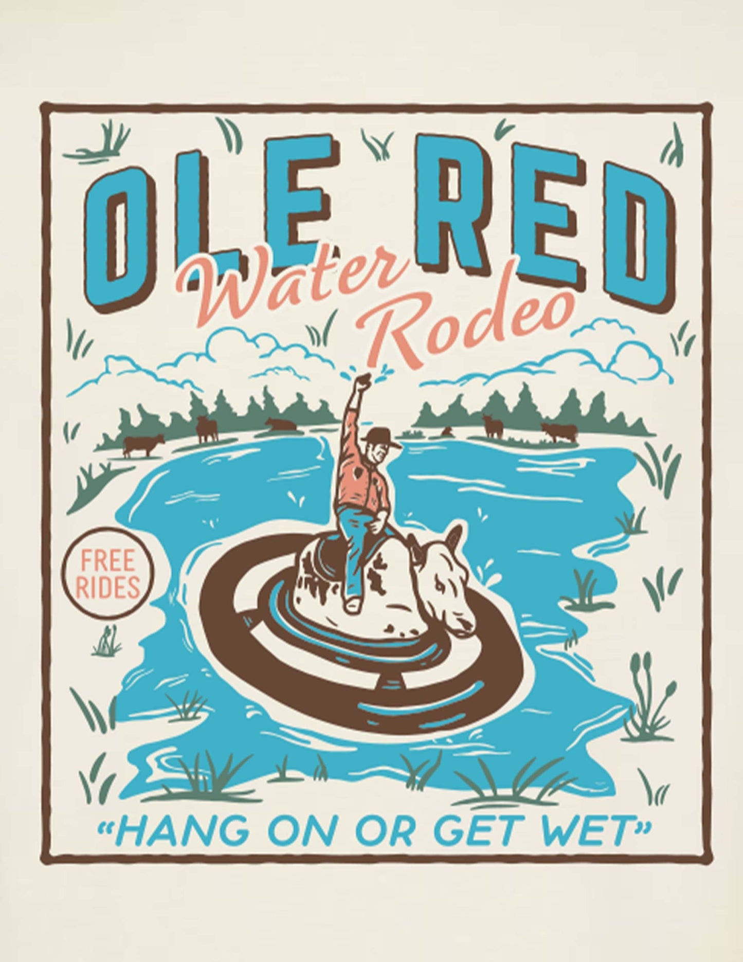 Ole Red Tishomingo Water Rodeo T-Shirt - S/S