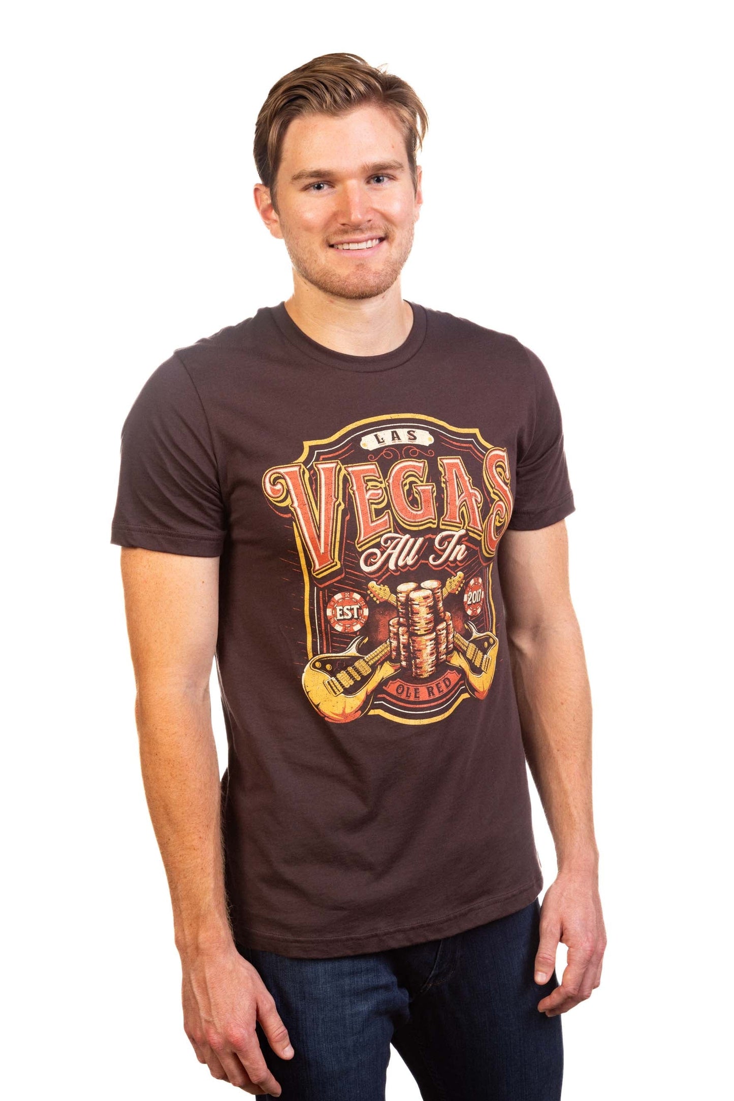 Ole Red Vegas All In Poker T-Shirt - CREWS