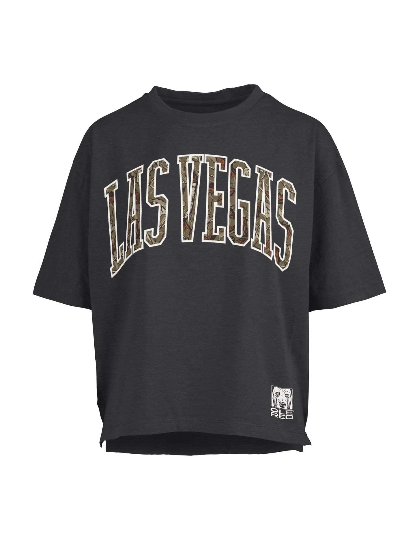 Ole Red Vegas Camo Cropped Tee - S/S