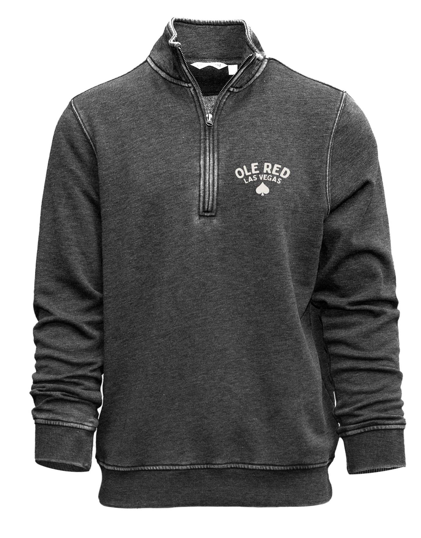 Ole Red Vegas Spade Quarter Zip Pullover - FLEECE