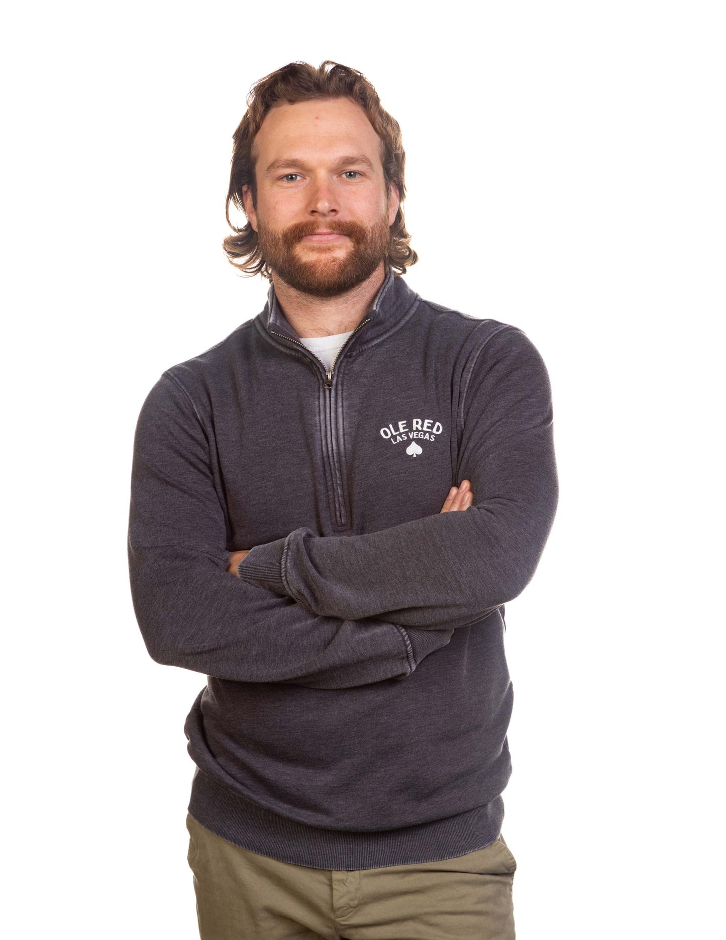 Ole Red Vegas Spade Quarter Zip Pullover - FLEECE