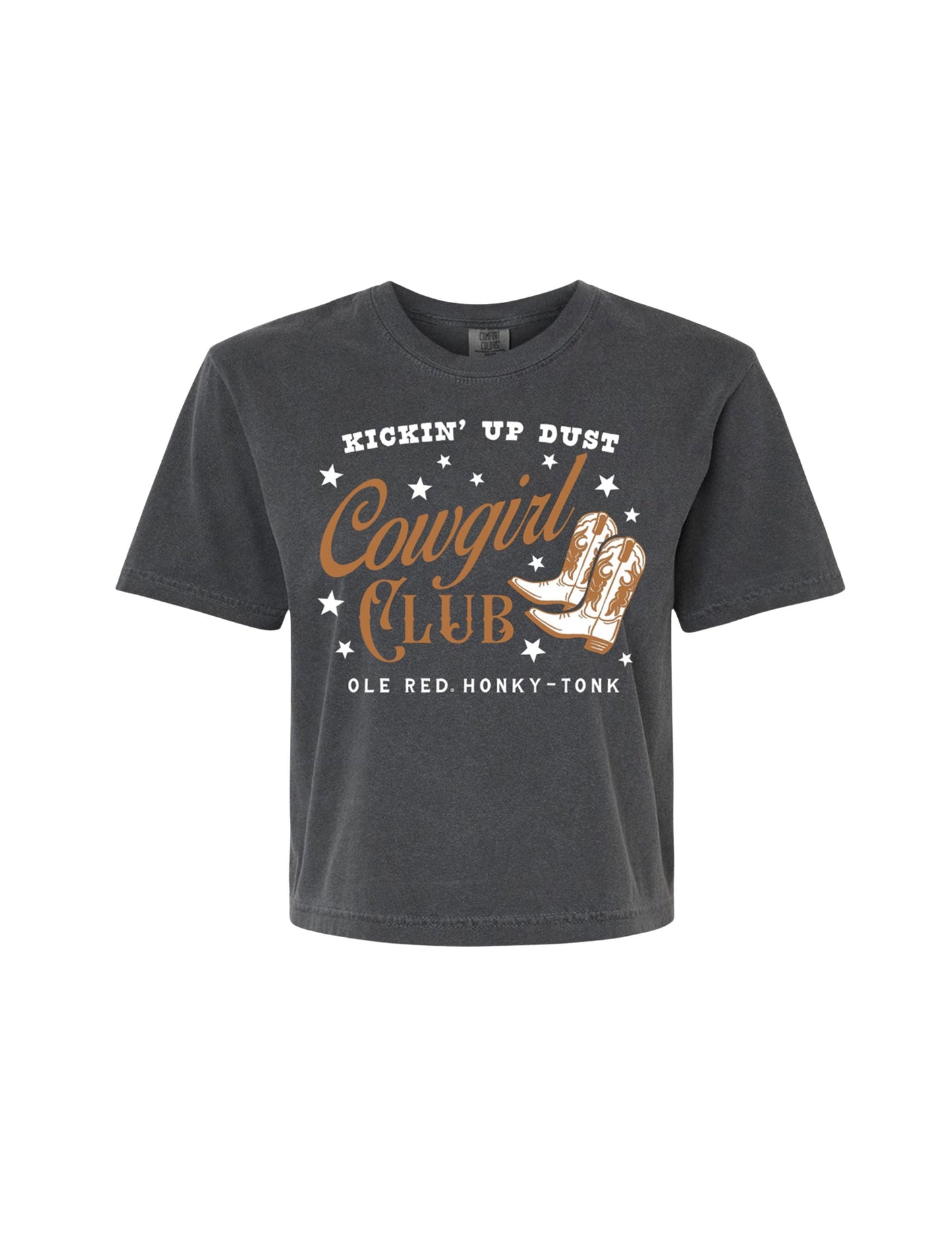 Ole Red Womenās Cowgirl Club Crop T-Shirt - S/S