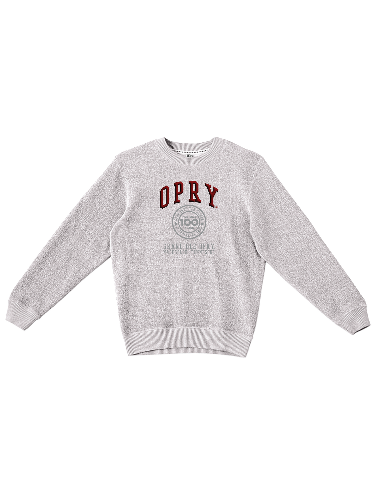 Opry 100 Collegiate Embroidered Crew - FLEECE