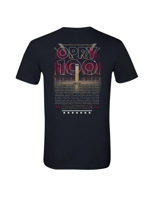 Opry 100 Member List Stage T-Shirt - S/S