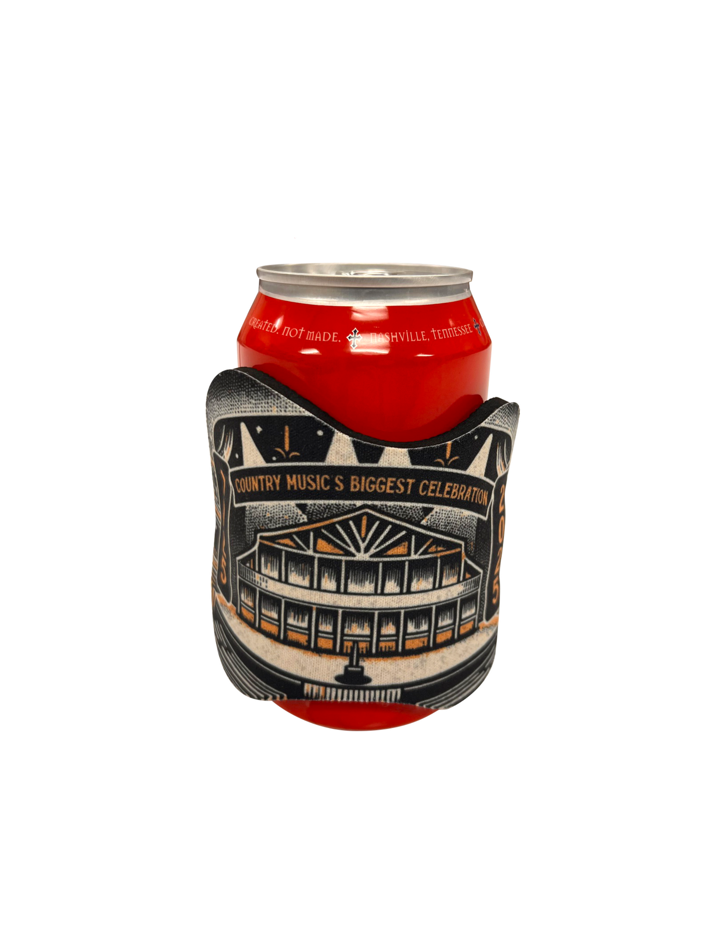 Opry 100 Milestone Guitar Slap Wrap Koozie - DRINKWARE