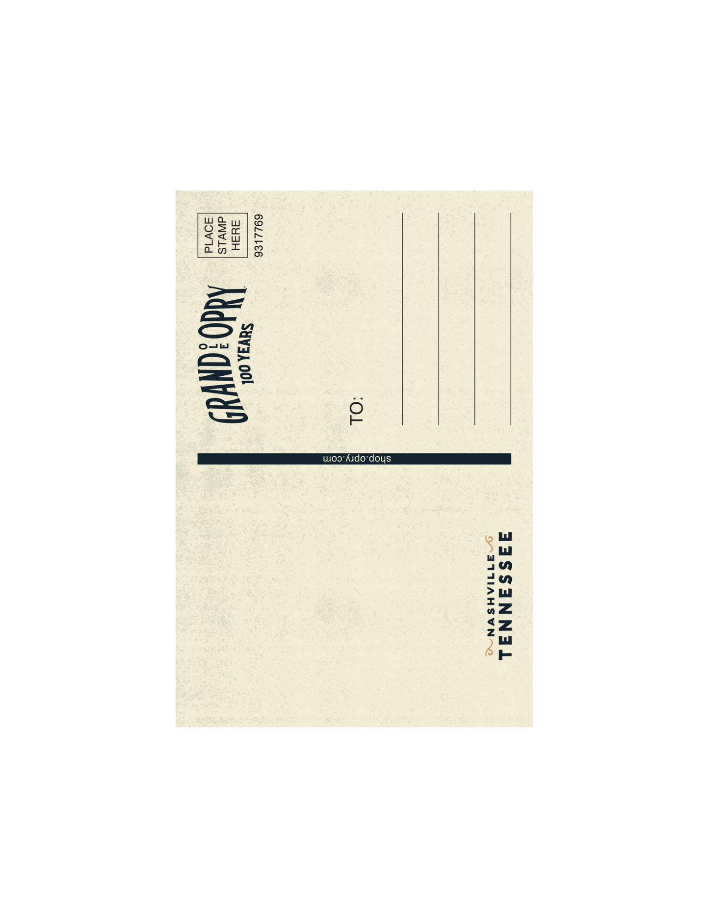 Opry 100 Milestone Postcard - POSTCARDS