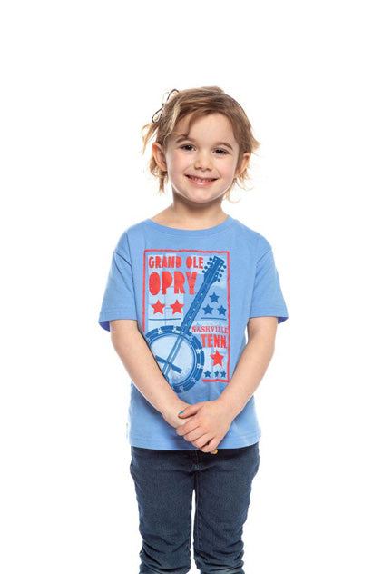 Opry Banjo Poster T-Shirt - BLUE / 2T - KIDS APPAREL