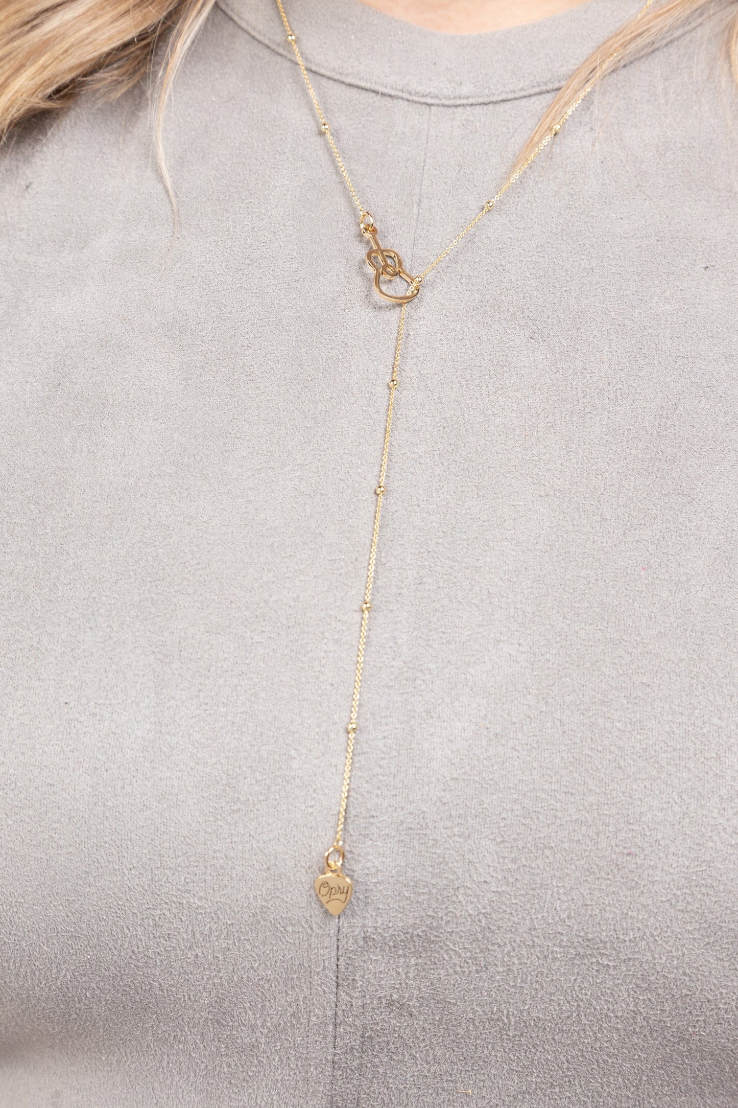 Opry Gold Guitar Necklace - JEWELRY