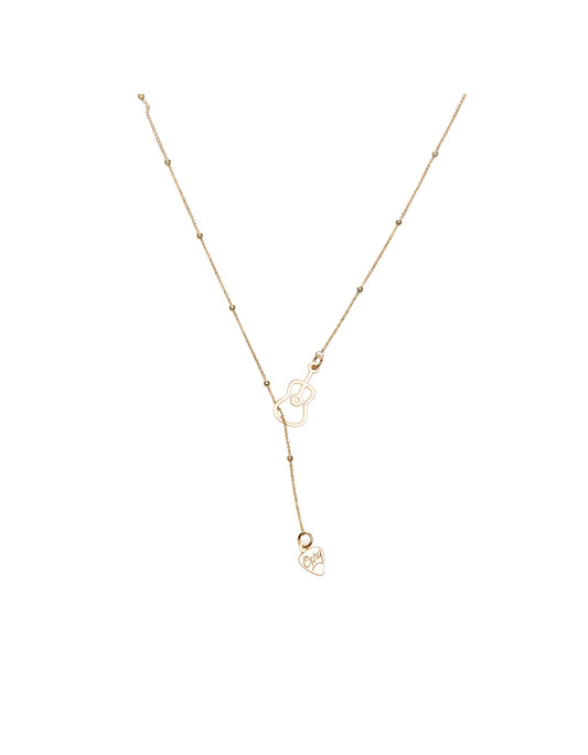 Opry Gold Guitar Necklace - JEWELRY