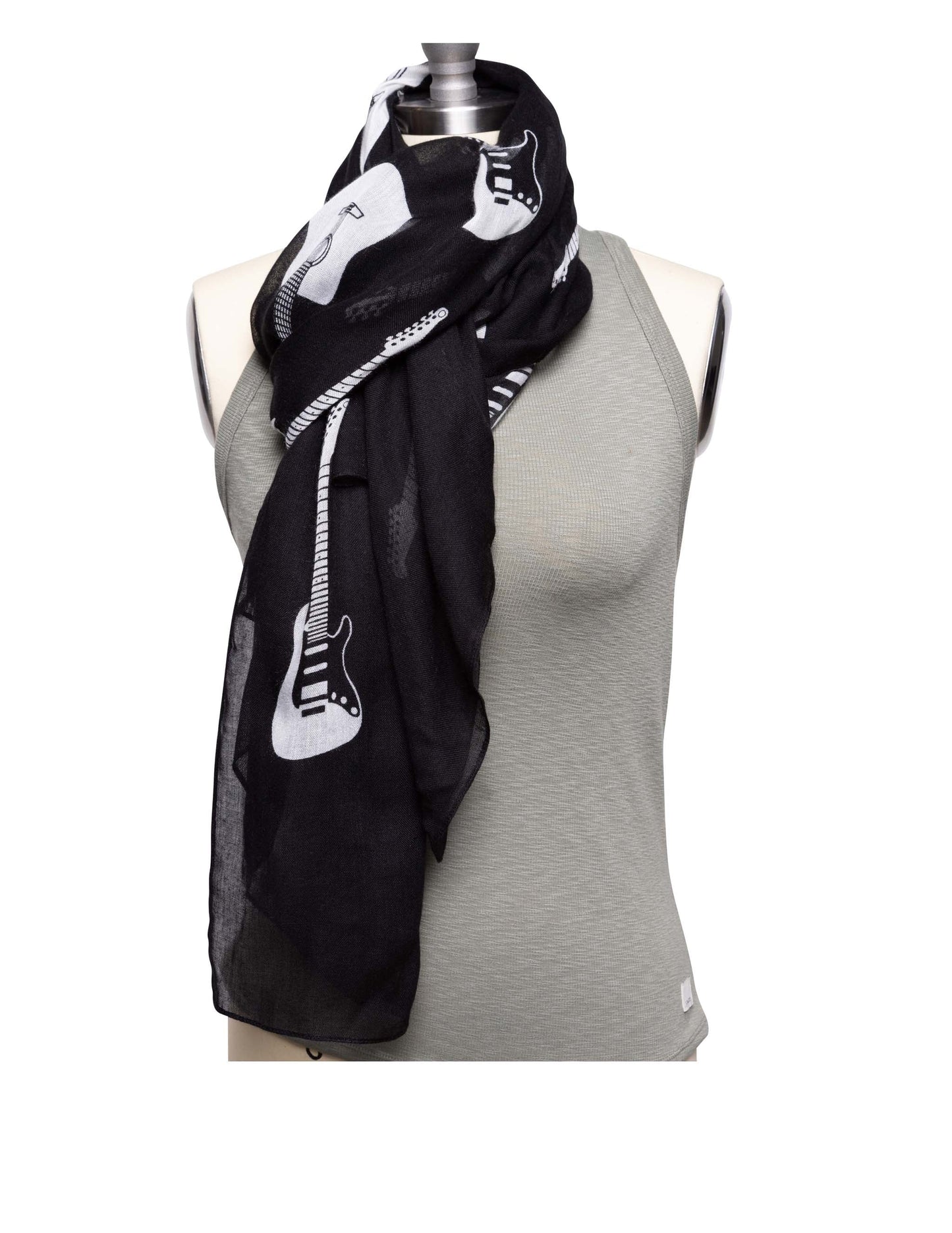 Opry Guitar Black Scarf - SCARVES
