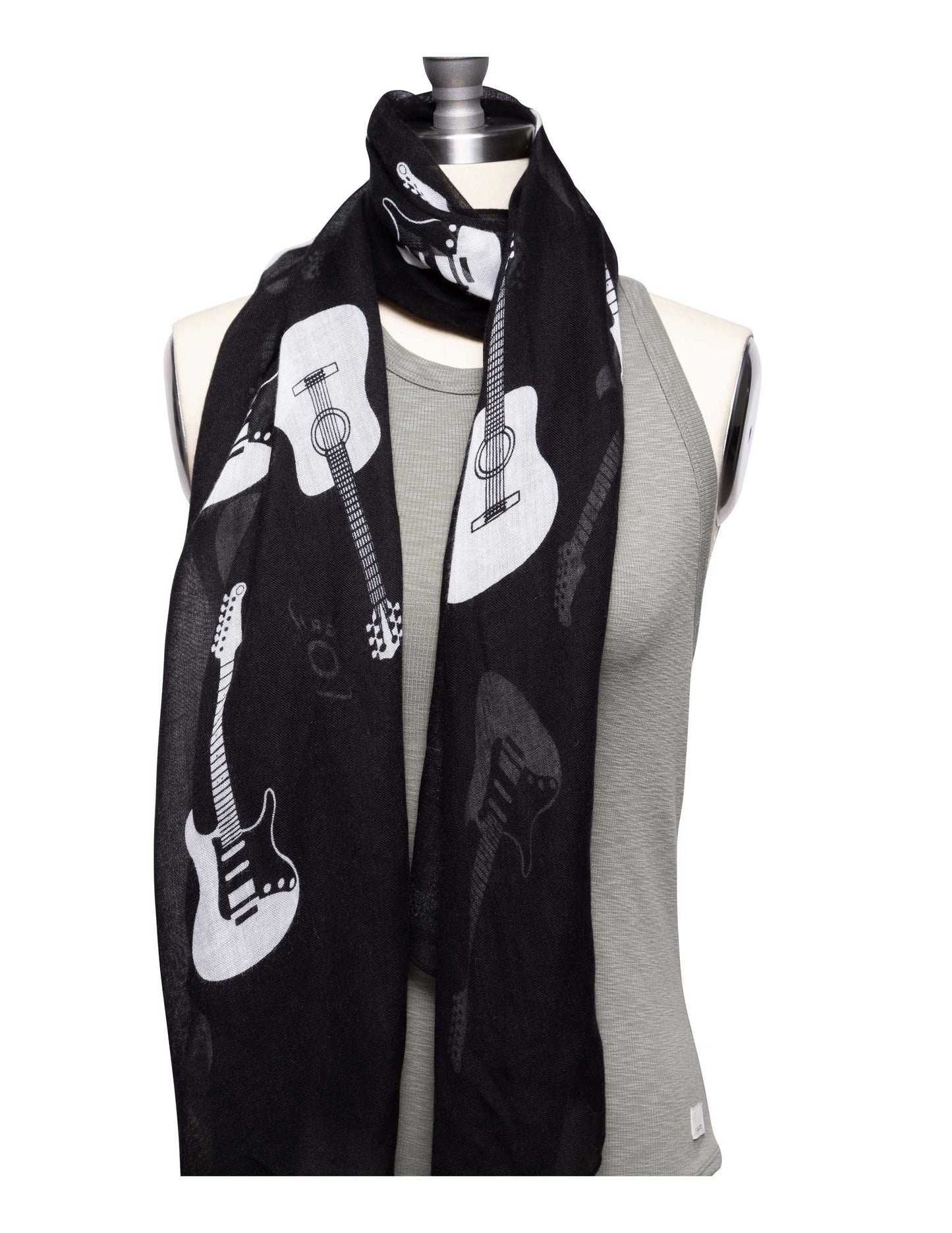 Opry Guitar Black Scarf - SCARVES