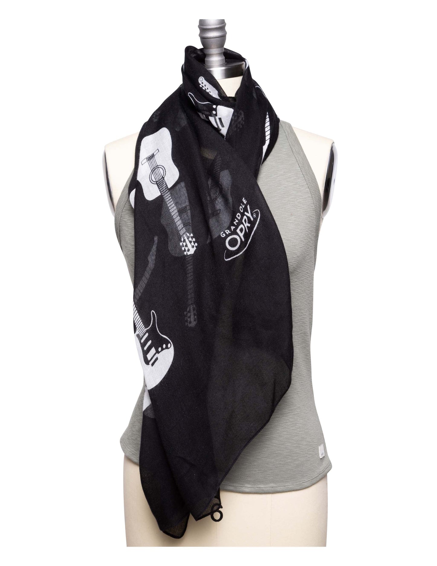 Opry Guitar Black Scarf - SCARVES