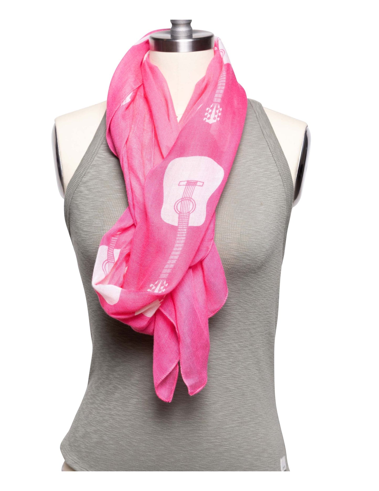 Opry Guitar Pink Scarf - SCARVES